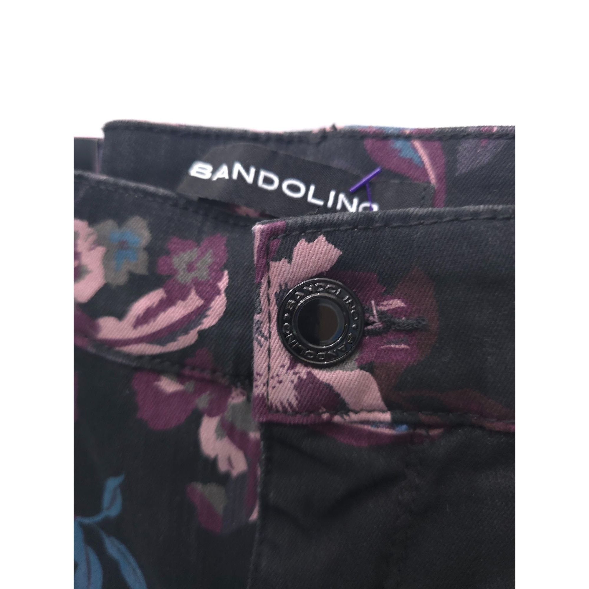 Other Bandolino Womens Amy Floral Print Modern Straight Leg Jeans Size 28" / US 6 / IT 42 - 3 Thumbnail