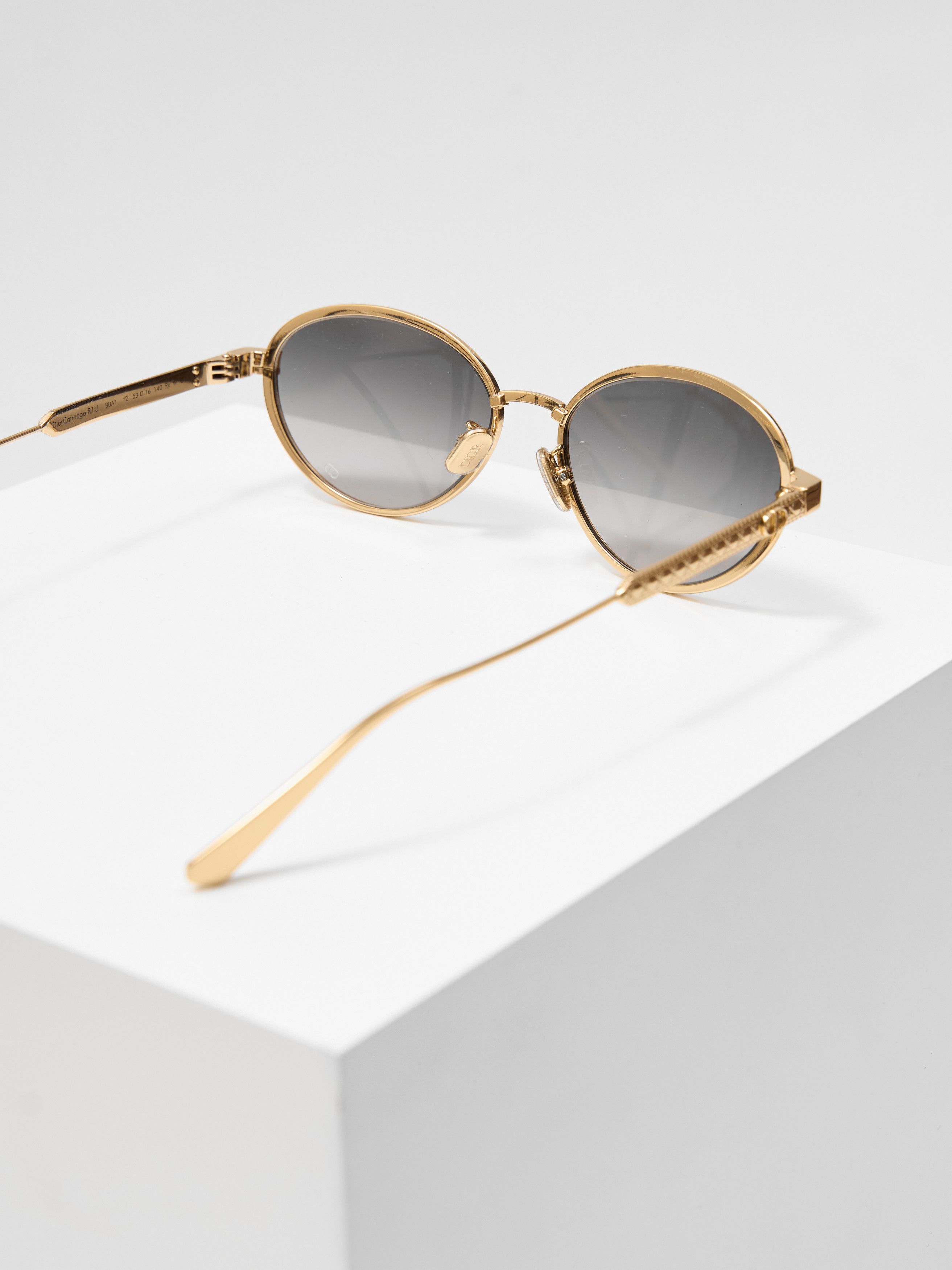 Dior Dior DiorCannage R1U Gradient Gray Oval Sunglasses Size ONE SIZE - 8 Thumbnail