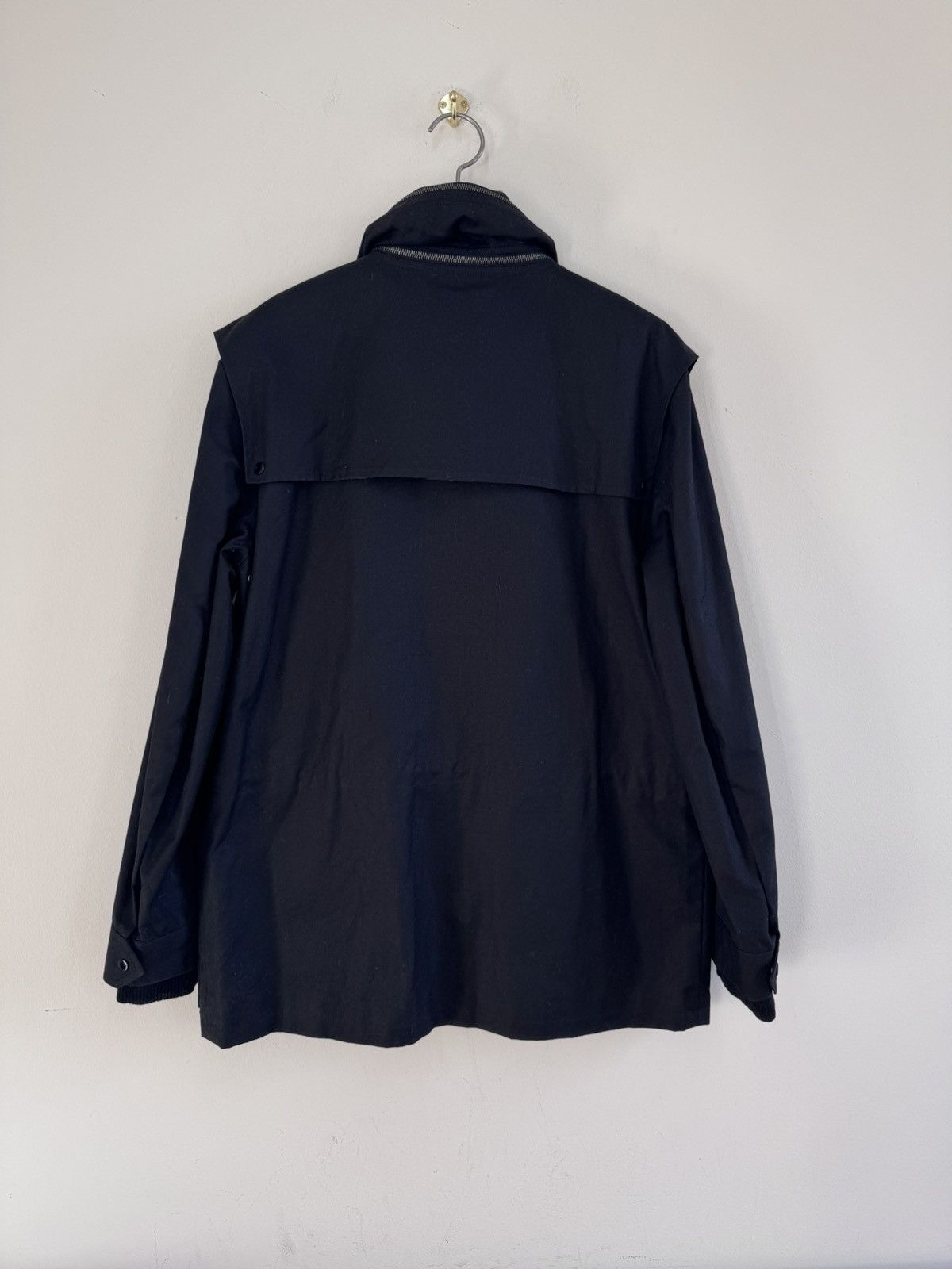 Saint Laurent Paris Saint Laurent Paris Parka Military Black Waxed Cotton Coat Size US M / EU 48-50 / 2 - 4 Thumbnail