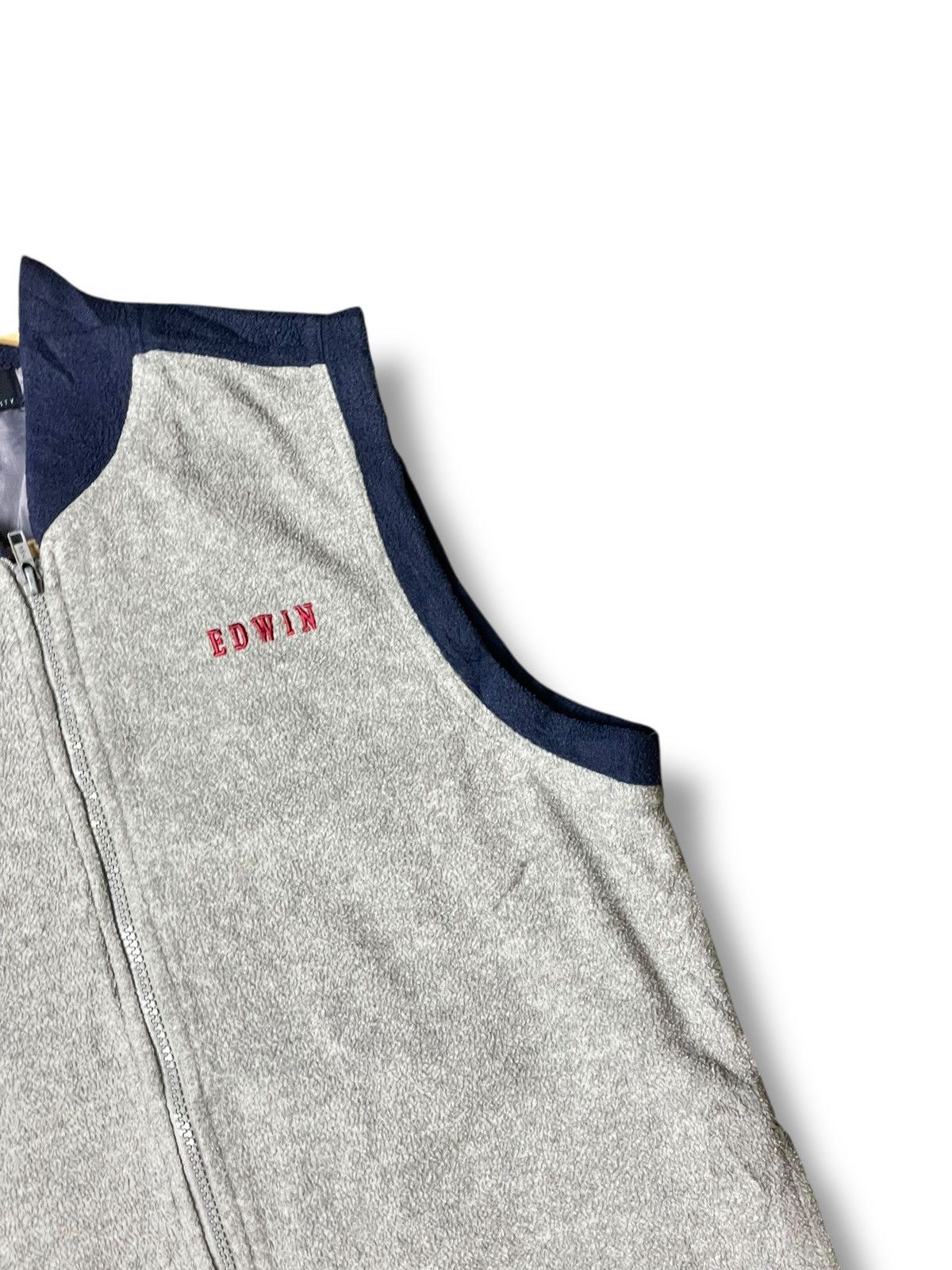 Edwin × Japanese Brand × Vintage Vintage EDWIN Fleece Zipped Vest (132) Size US XXS / EU 40 - 3 Thumbnail