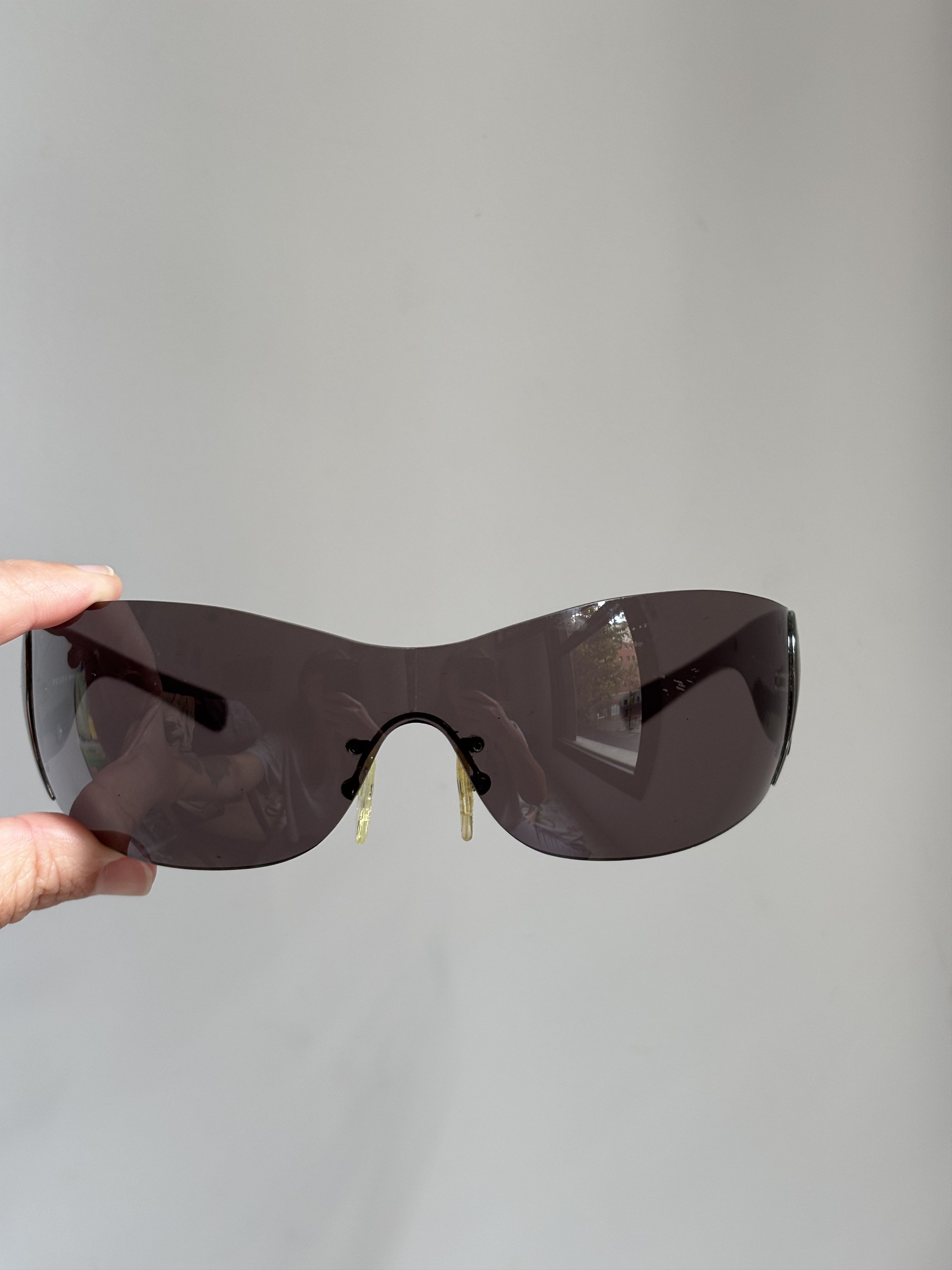 Prada PRADA Sunglasses 2004 Flame Chrome Star Mask Fire Vintage Size ONE SIZE - 4 Thumbnail