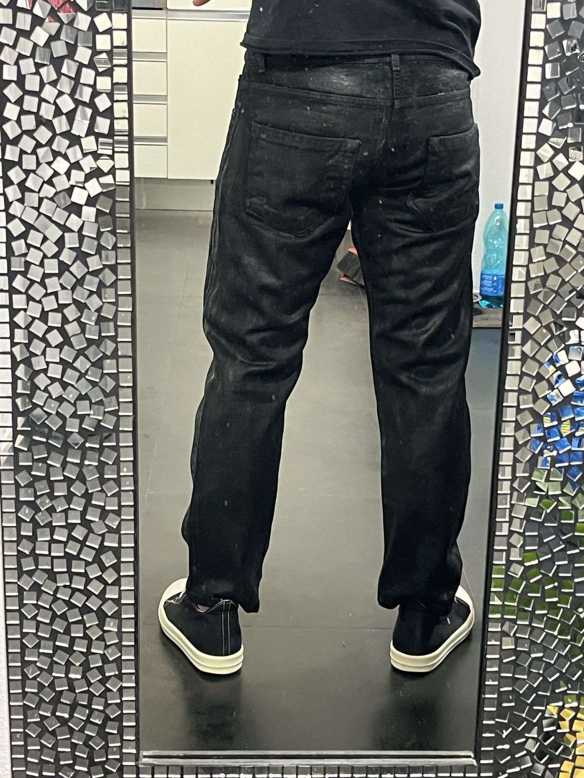 Rick Owens Drkshdw Rick owens drkshdw olmar & mirta waxed denim