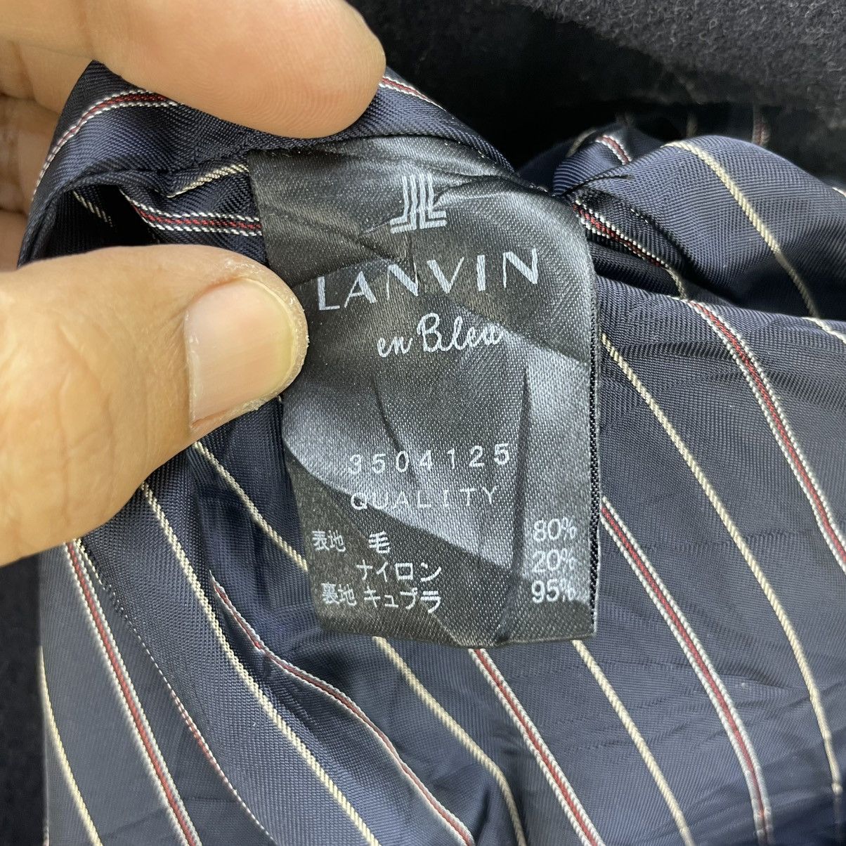 Autumn Cashmere × Lanvin Lanvin Collar Less Wool Jacket Size S / US 4 / IT 40 - 5 Thumbnail