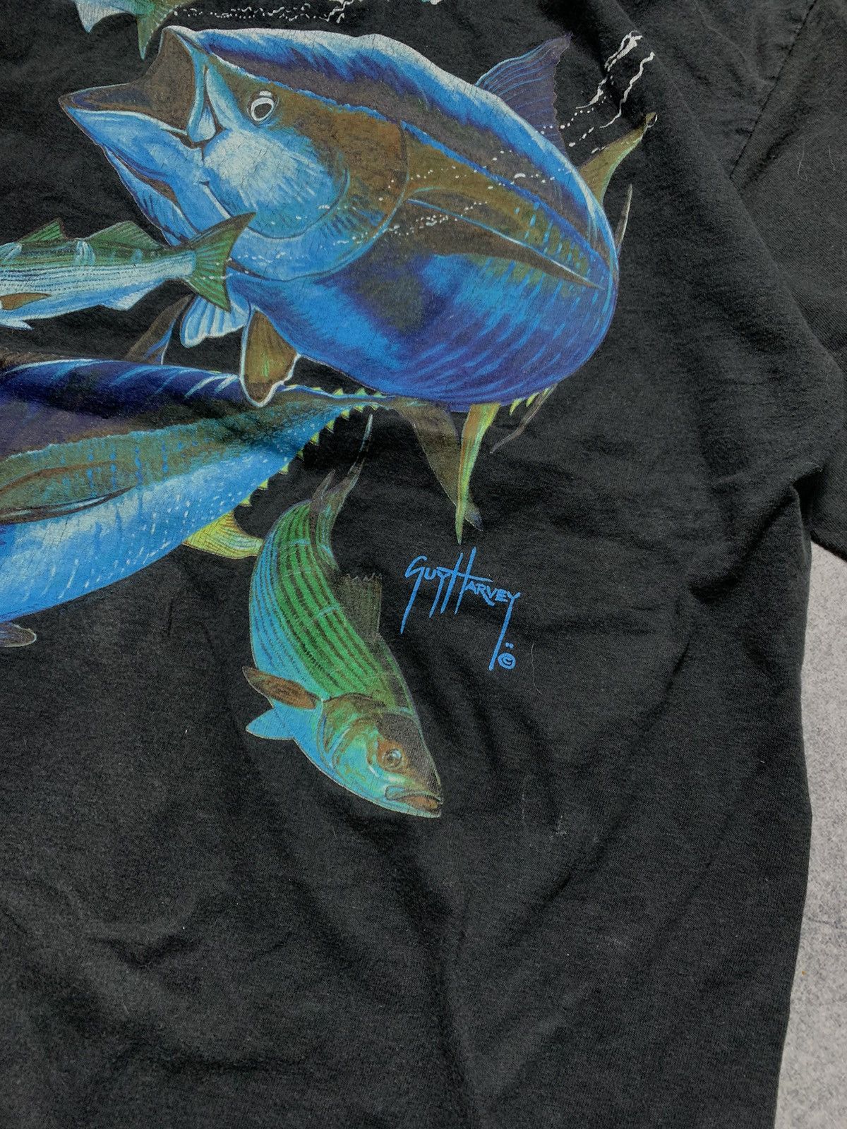 Guy Harvey Vintage Guy Harvey Fish Great Animal Print Y2K T Shirt Size US M / EU 48-50 / 2 - 3 Thumbnail