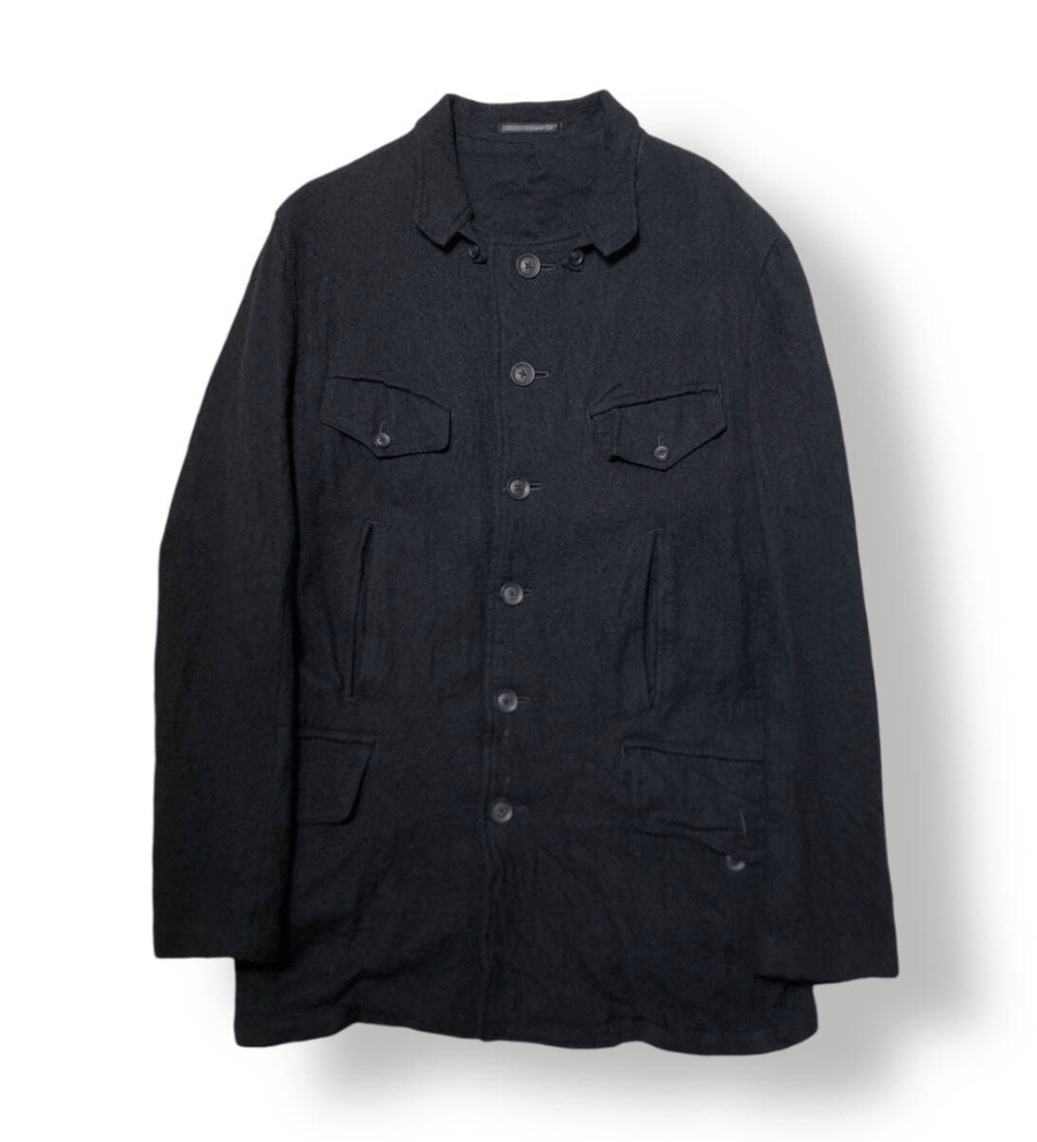Yohji Yamamoto Yohji Yamamoto Pour Homme - Herringbone 6P Military Jacket Size US L / EU 52-54 / 3 - 1 Thumbnail