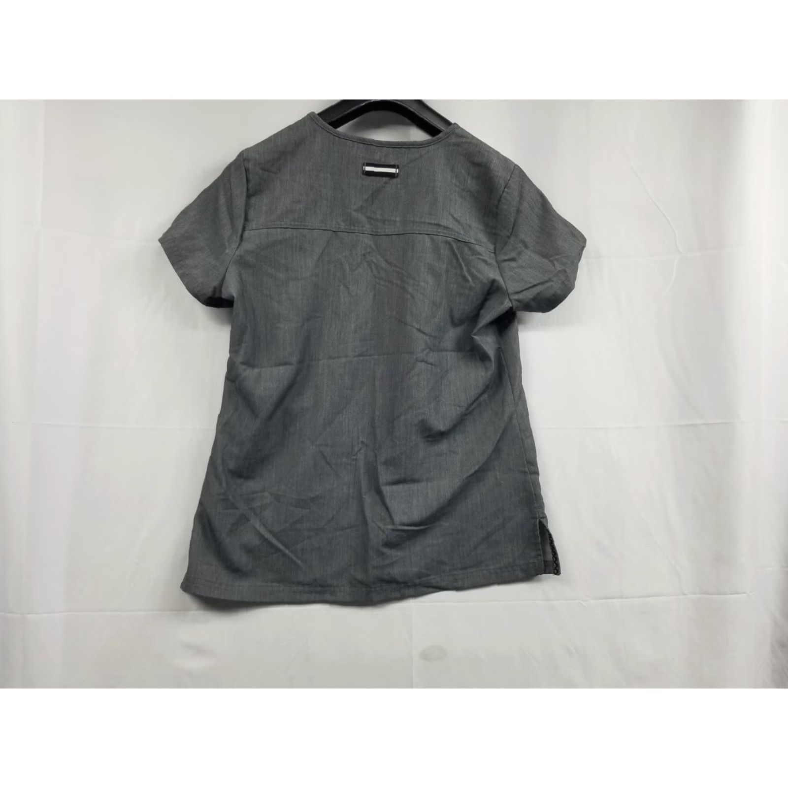 Koio KOI Basics Womens Scrub Top Heather Grey S Small solid Medical Uniform Top Womens KD Cleanable? Size S / US 4 / IT 40 - 2 Thumbnail