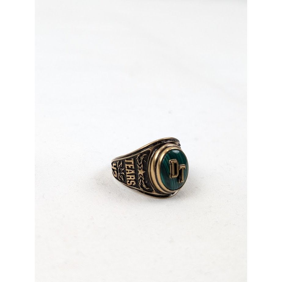 DENIM TEARS × Dior o1rshd1 Size: M / MCJ Fashion Jwl Ring in Gold/Green Size ONE SIZE - 3 Thumbnail