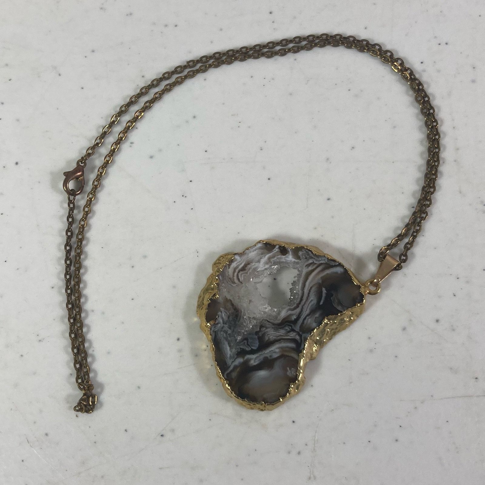 Other Agate 2 Pendant Necklaces Natural Healing Stones Jewelry Lot Size ONE SIZE - 11 Thumbnail
