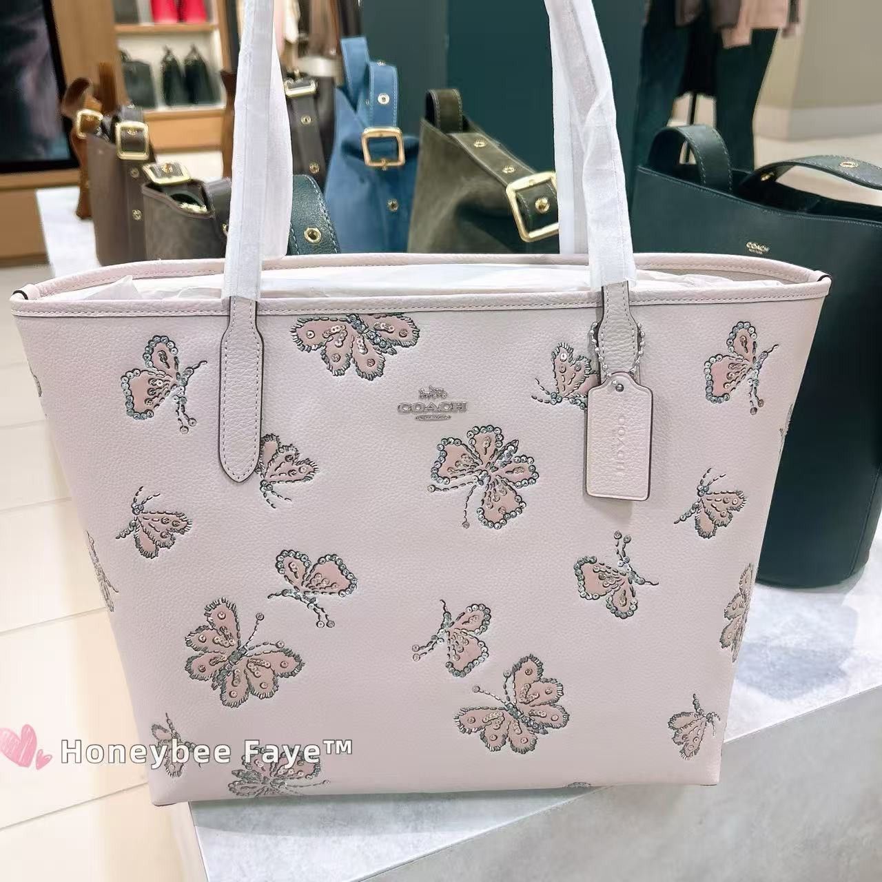 Coach City Tote Bag With Butterfly Print CCE93 Size ONE SIZE - 1 Thumbnail