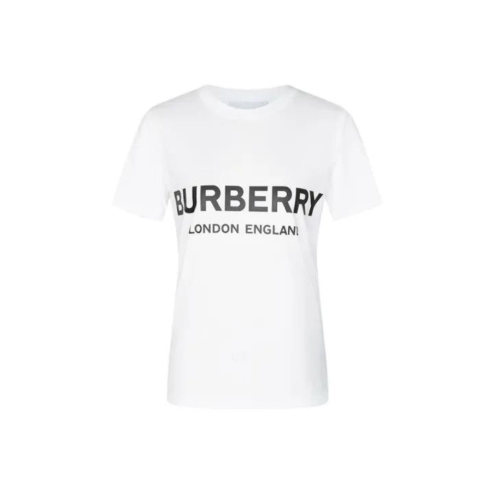 Burberry Burberry Logo Round Neck Short Sleeve T-shirt 0079 Size S / US 4 / IT 40 - 1 Thumbnail