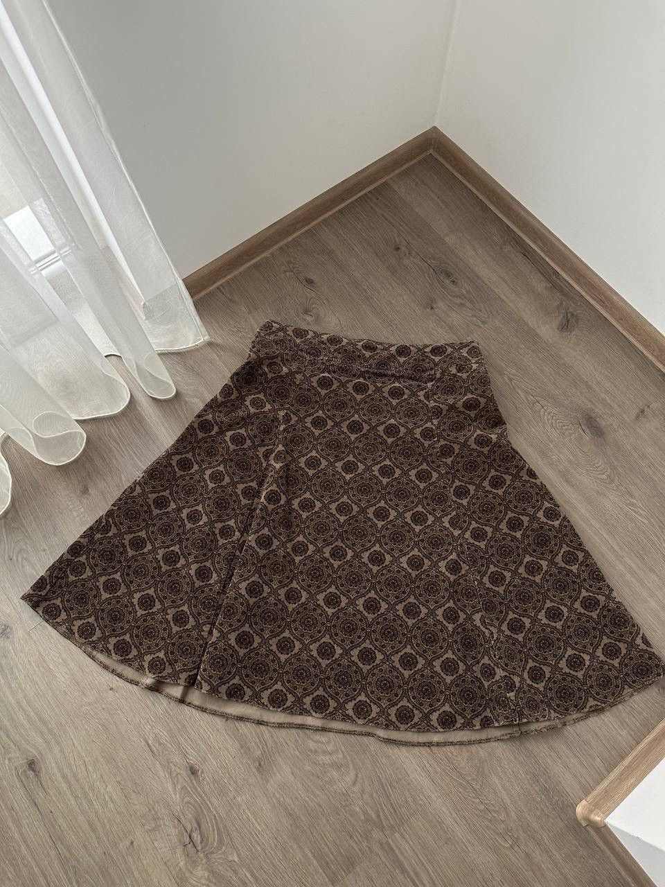 Japanese Brand × Vintage Vintage Laura Ashley 90’s High Floral Brown Skirt Size 30" / US 8 / IT 44 - 2 Thumbnail