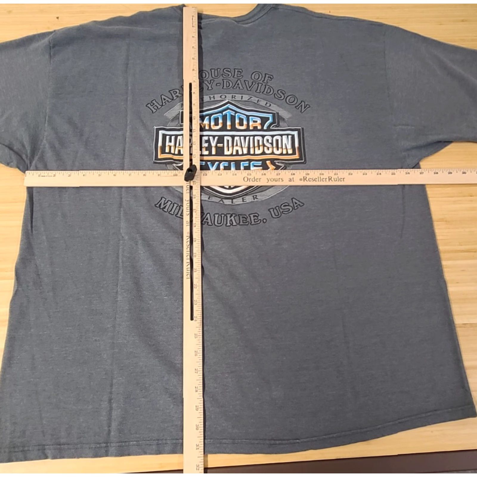 Harley Davidson Harley-Davidson T Shirt Men 3XL Gray Milwaukee Motorcycle Graphic Solid Crew Short Sleeve Cotton Blend Polyester Blend Regular Size US XXL / EU 58 / 5 - 6 Thumbnail