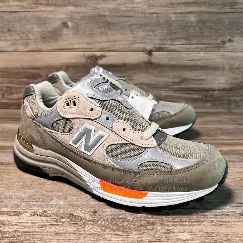 New Balance Wtaps Gray and silver color block sports shoes Size US 9 / EU 42 - 2 Thumbnail