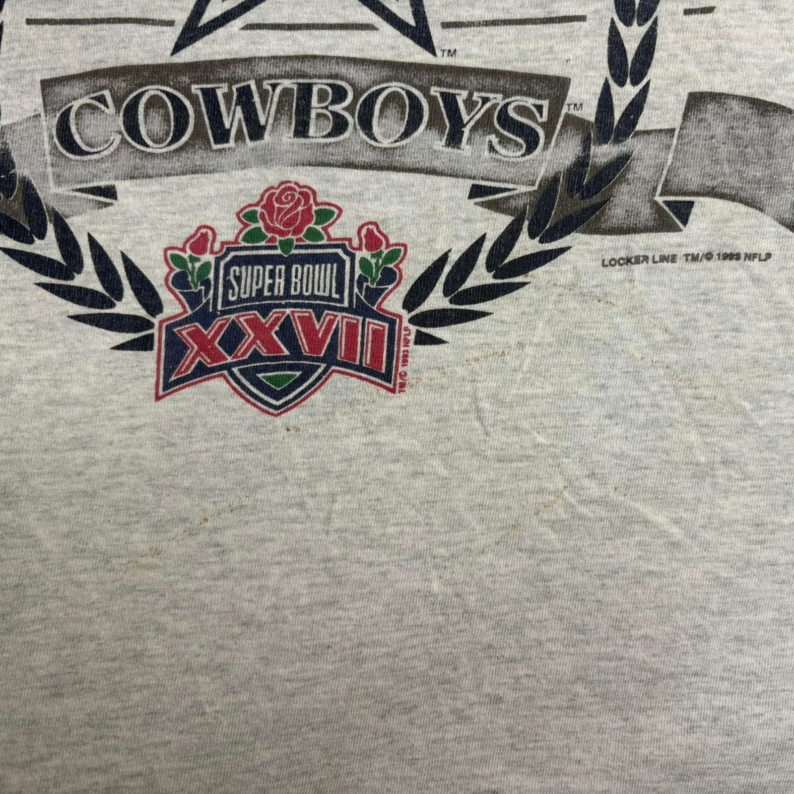 Fruit Of The Loom Vintage shirt Super Bowl dallas cowboys 1993 sz xl Size US XL / EU 56 / 4 - 2 Thumbnail