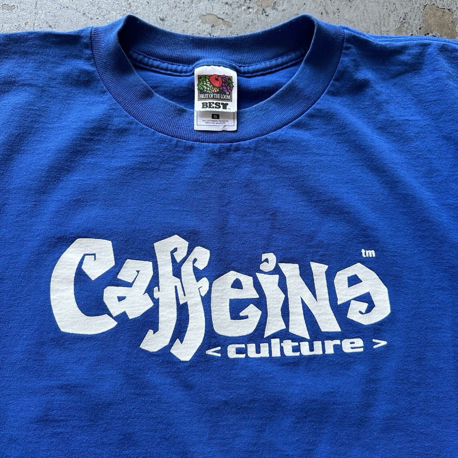 Fruit Of The Loom × Vintage Vintage Y2K 2000s Caffeine Culture Tee T-Shirt XL NYC Rave Size US XL / EU 56 / 4 - 1 Thumbnail