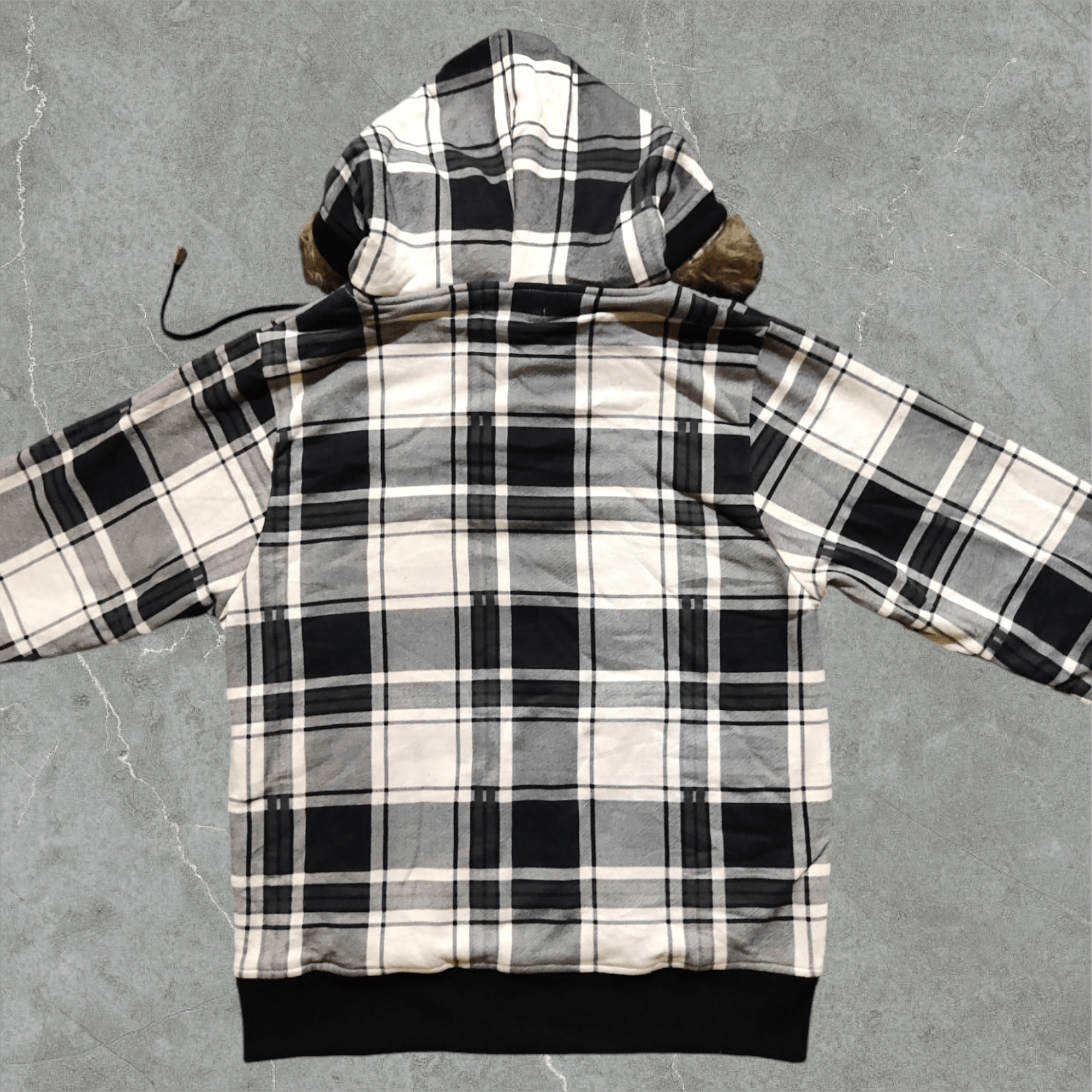 Japanese Brand Look Heaven Plaid Fur Zip Hoodie Ifsixwasnine Lgb Style Size US M / EU 48-50 / 2 - 5 Thumbnail