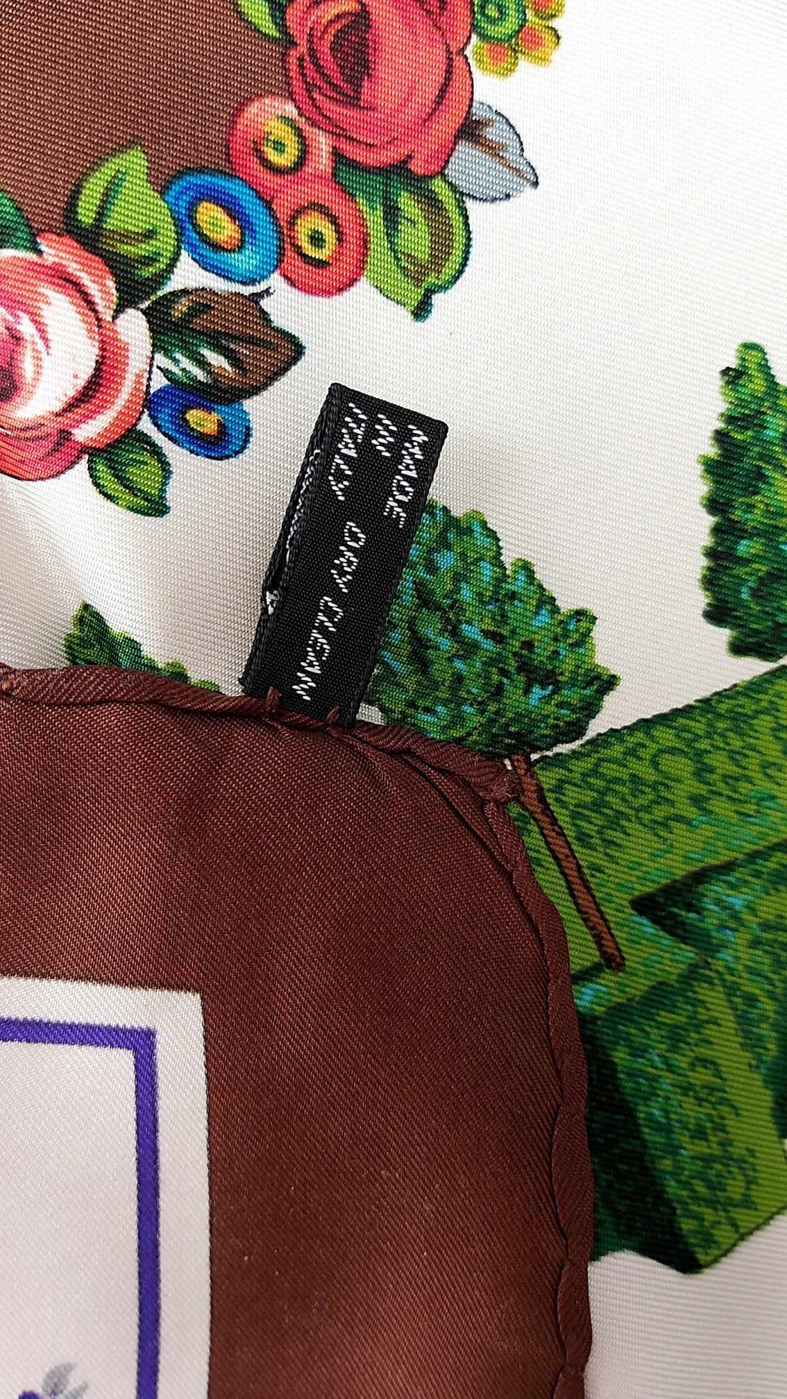 Karl Lagerfeld × Vintage Karl Lagerfeld silk scarf Italy Size ONE SIZE - 10 Thumbnail