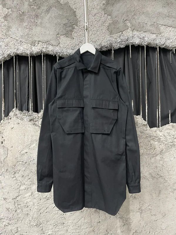 Rick Owens Rick Owens Black Long Sleeve Jacket for Men 0089 Size US M / EU 48-50 / 2 - 1 Thumbnail