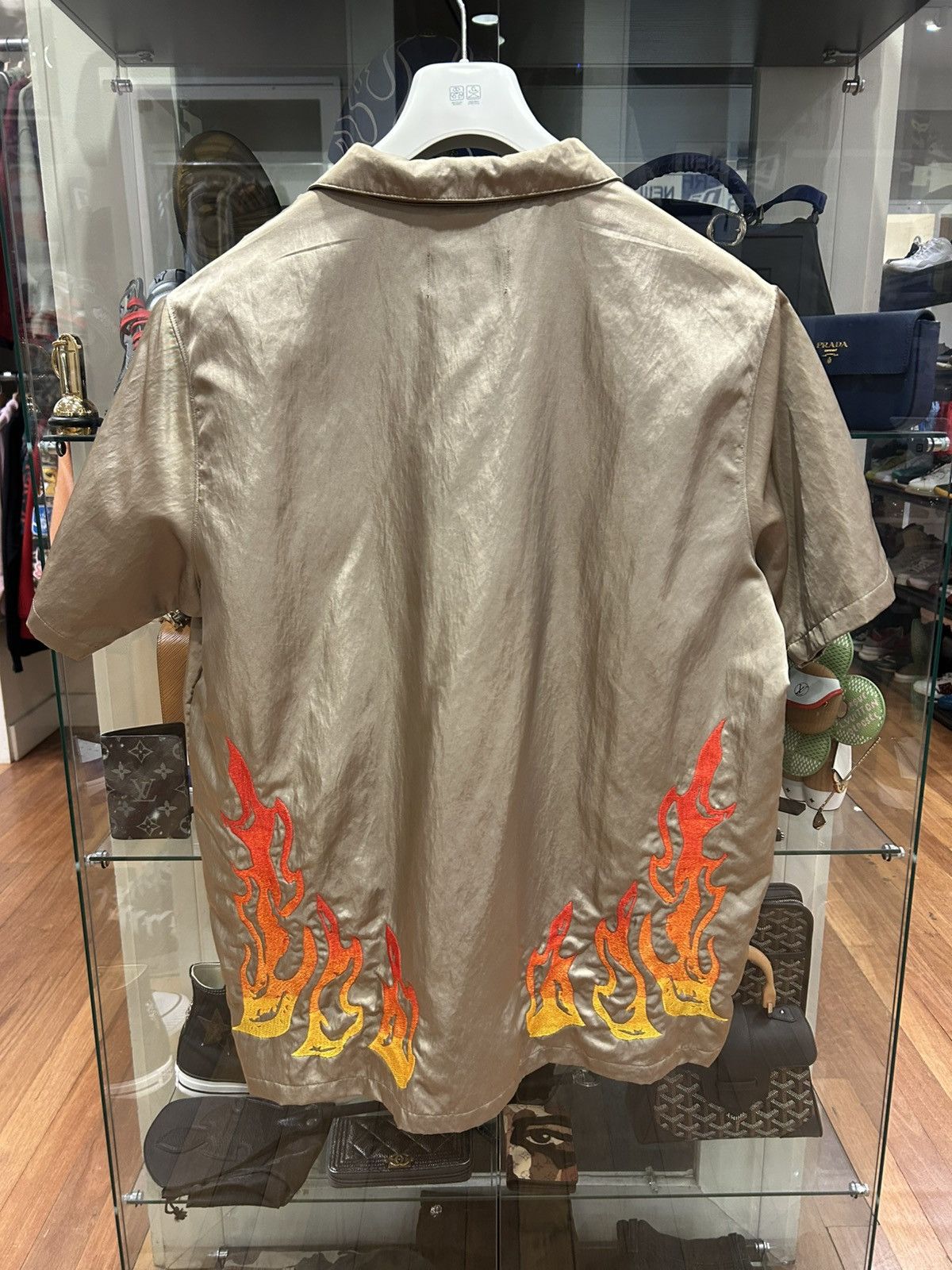 Jordan Brand Cactus Jack X Jordan Flame Button Up Size US L / EU 52-54 / 3 - 2 Thumbnail