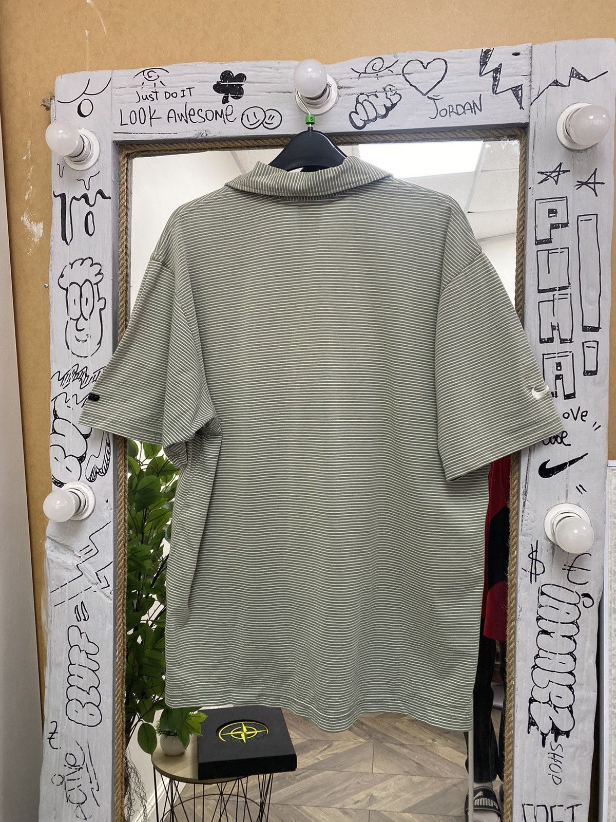 Nike × Vintage Vintage 90s Nike Court Tennis Agassi Stripes Polo Shirt Size US M / EU 48-50 / 2 - 14 Thumbnail