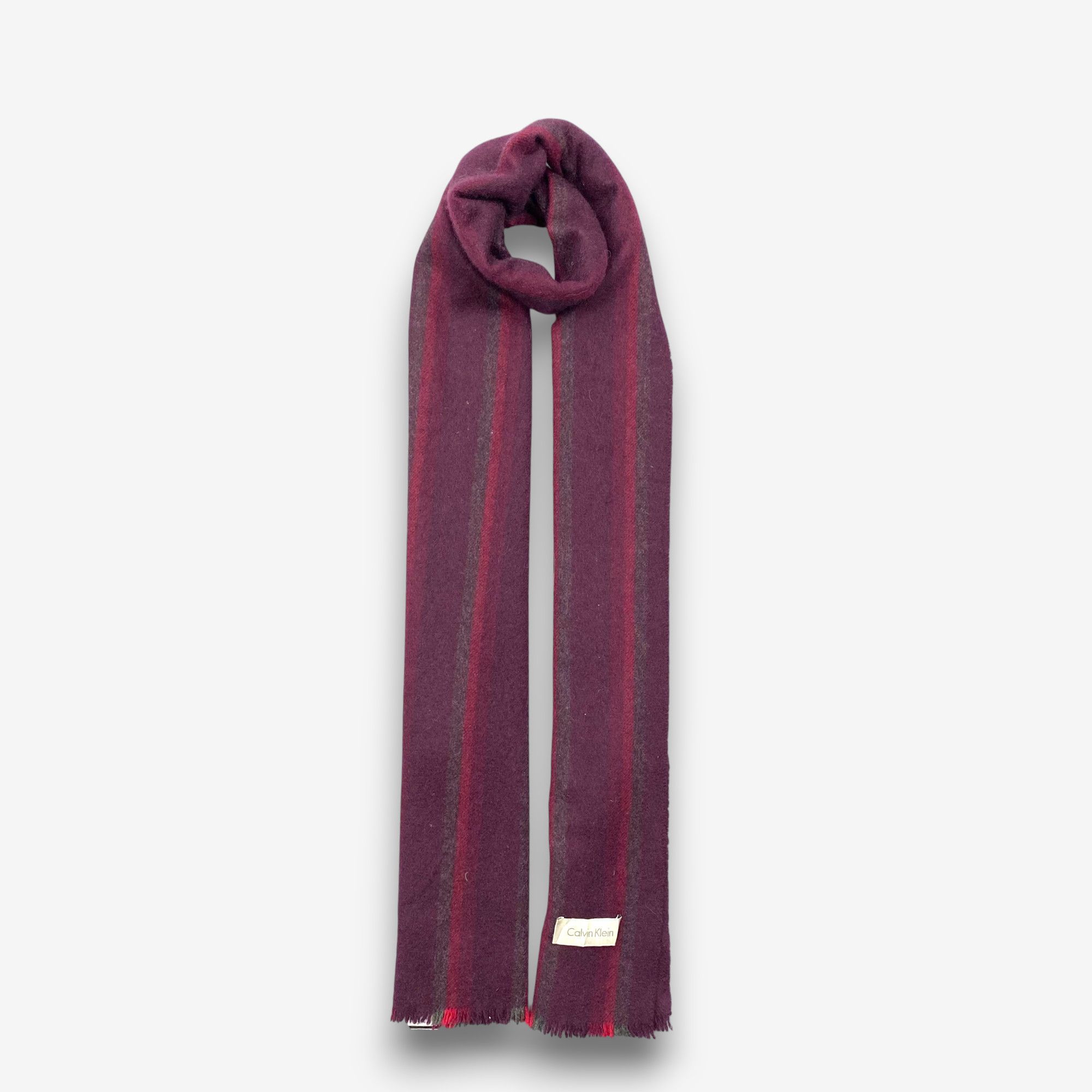 Calvin Klein Vintage Calvin Klein Scarf Muffler Wool Cashmere Scarves Size ONE SIZE - 1 Thumbnail