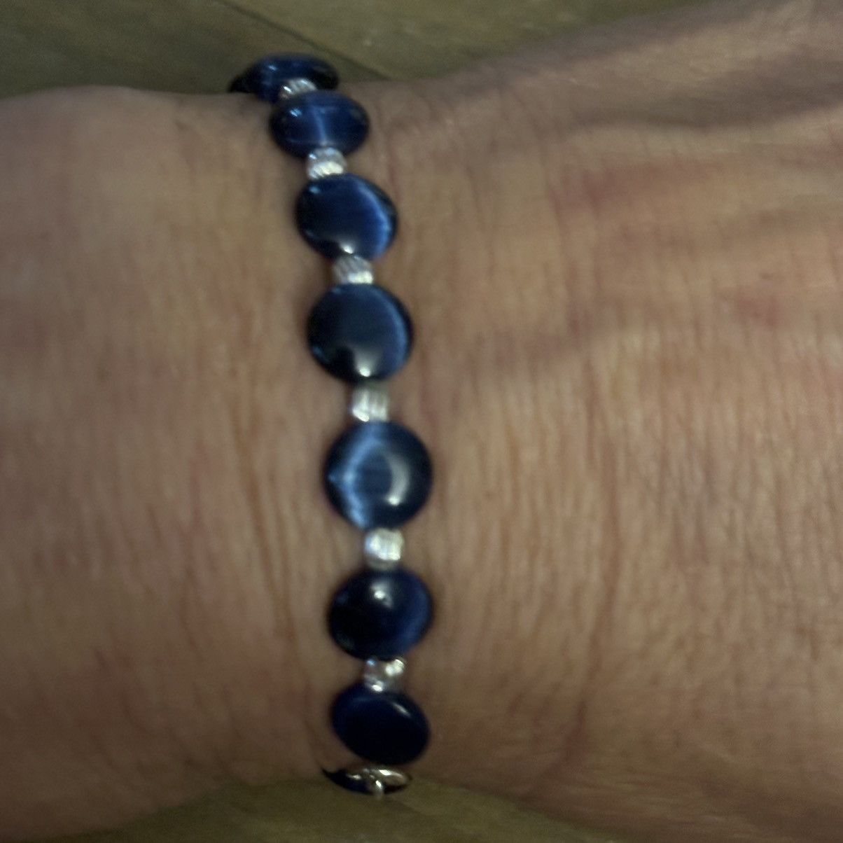 Other Blue tigers eye bead bracelet Size ONE SIZE - 2 Thumbnail
