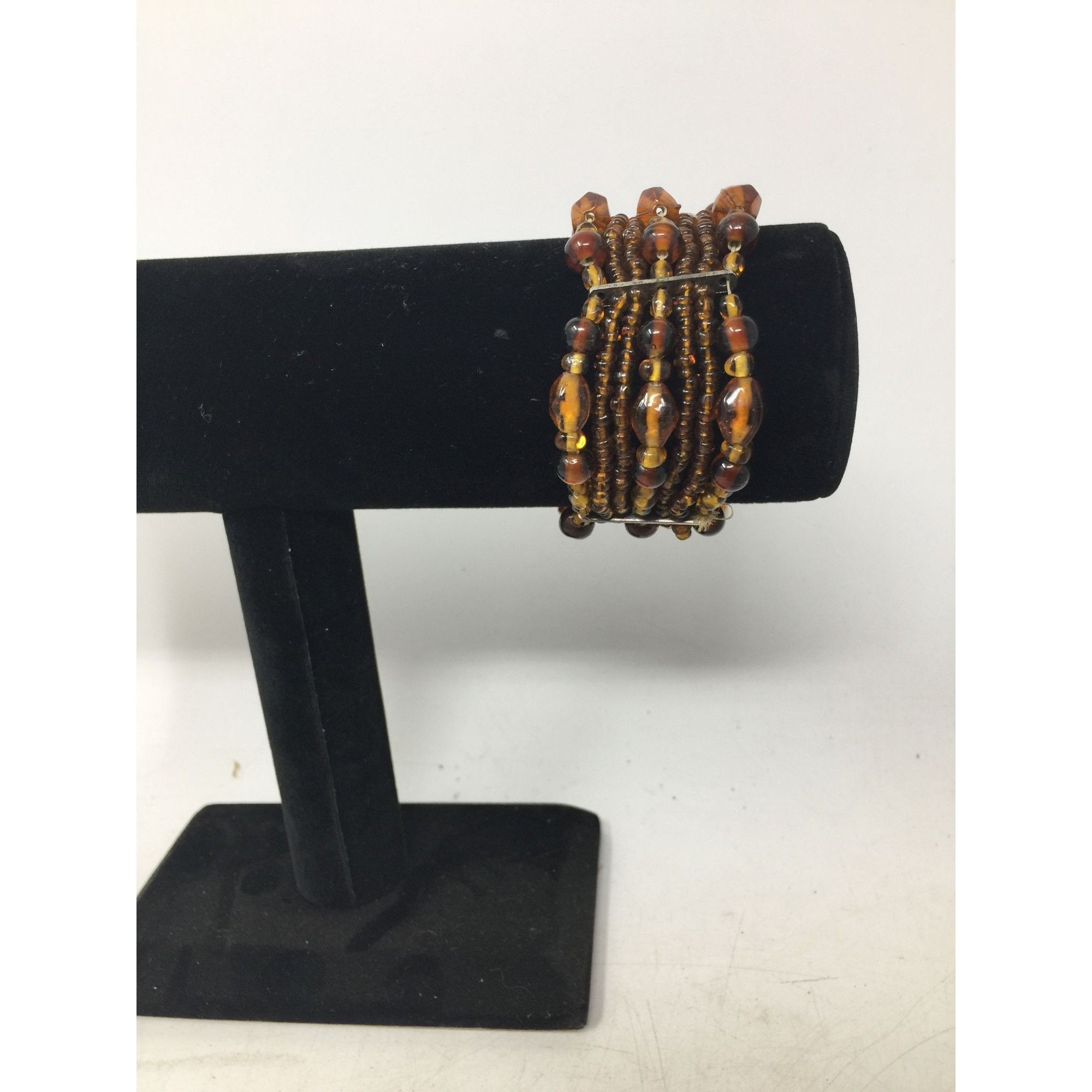 Other Women's Amber Colored Mixed Bead Bracelet Size ONE SIZE - 5 Thumbnail