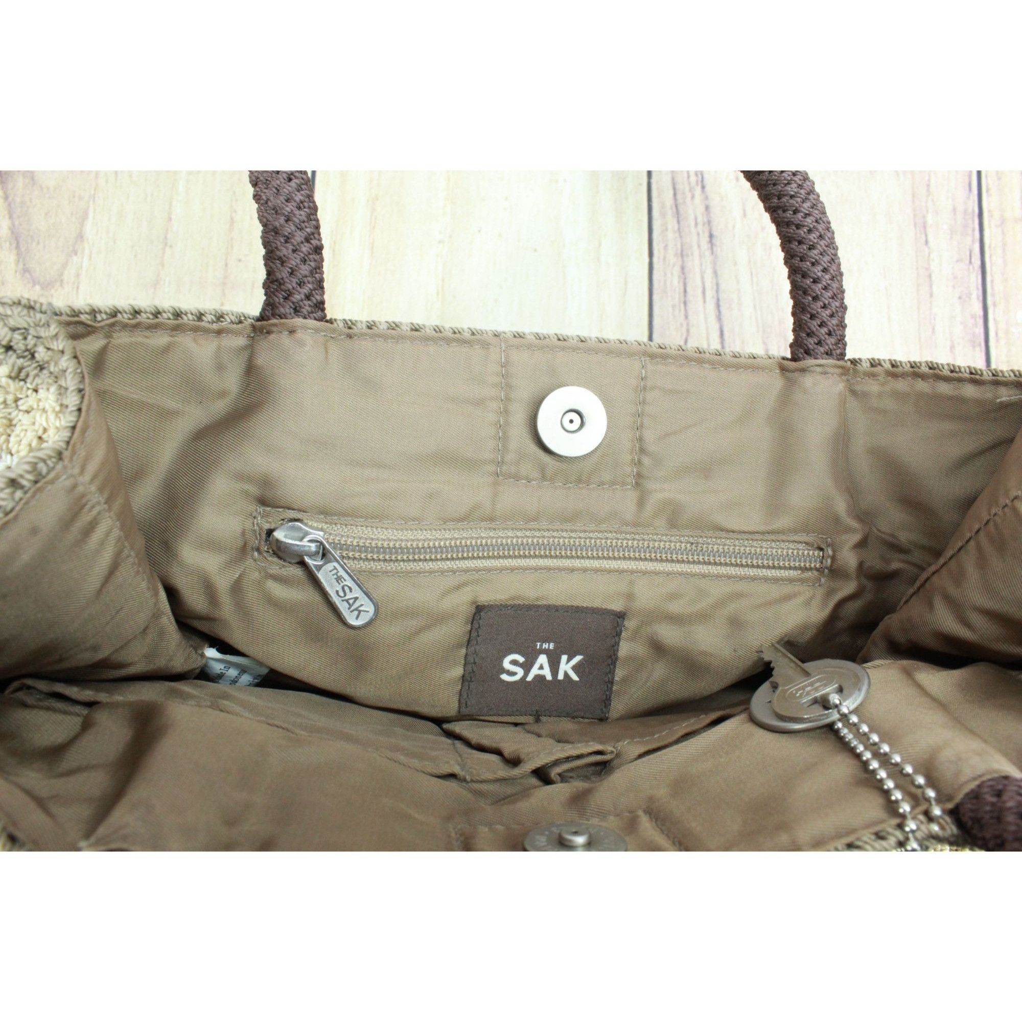 The Sak The Sak Crochet Lined Casual Classics Snap Closure Tote Bag Size ONE SIZE - 6 Thumbnail
