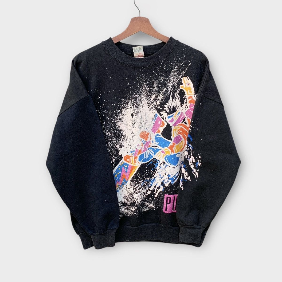 Puma VINTAGE 90s PUMA SNOWBOARDING CREWNECK BIG GRAPHICS NEON Size US L / EU 52-54 / 3 - 2 Thumbnail