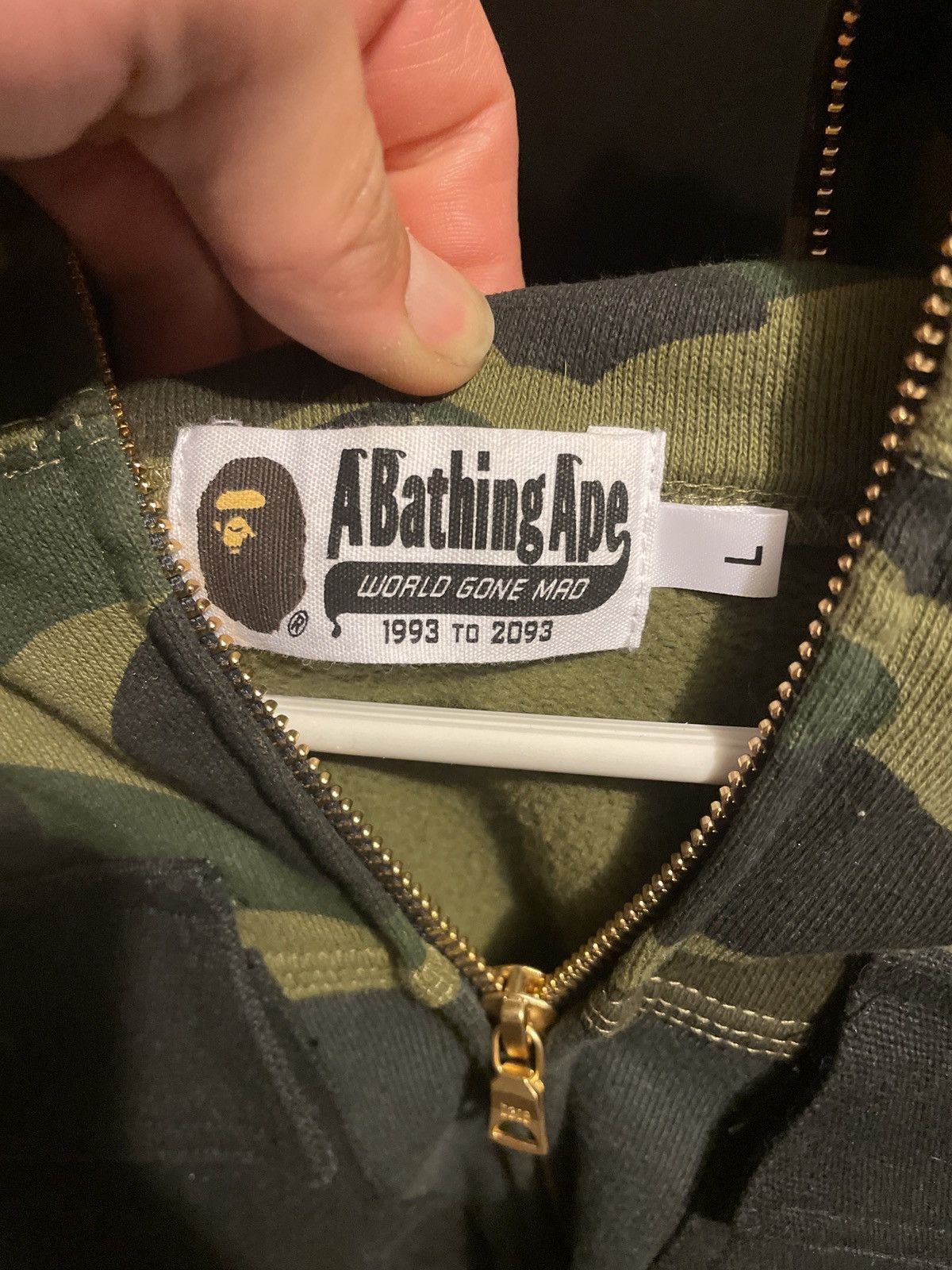 Bape 1st Camo Military Pocket Full Zip Hoodie Size US L / EU 52-54 / 3 - 4 Thumbnail
