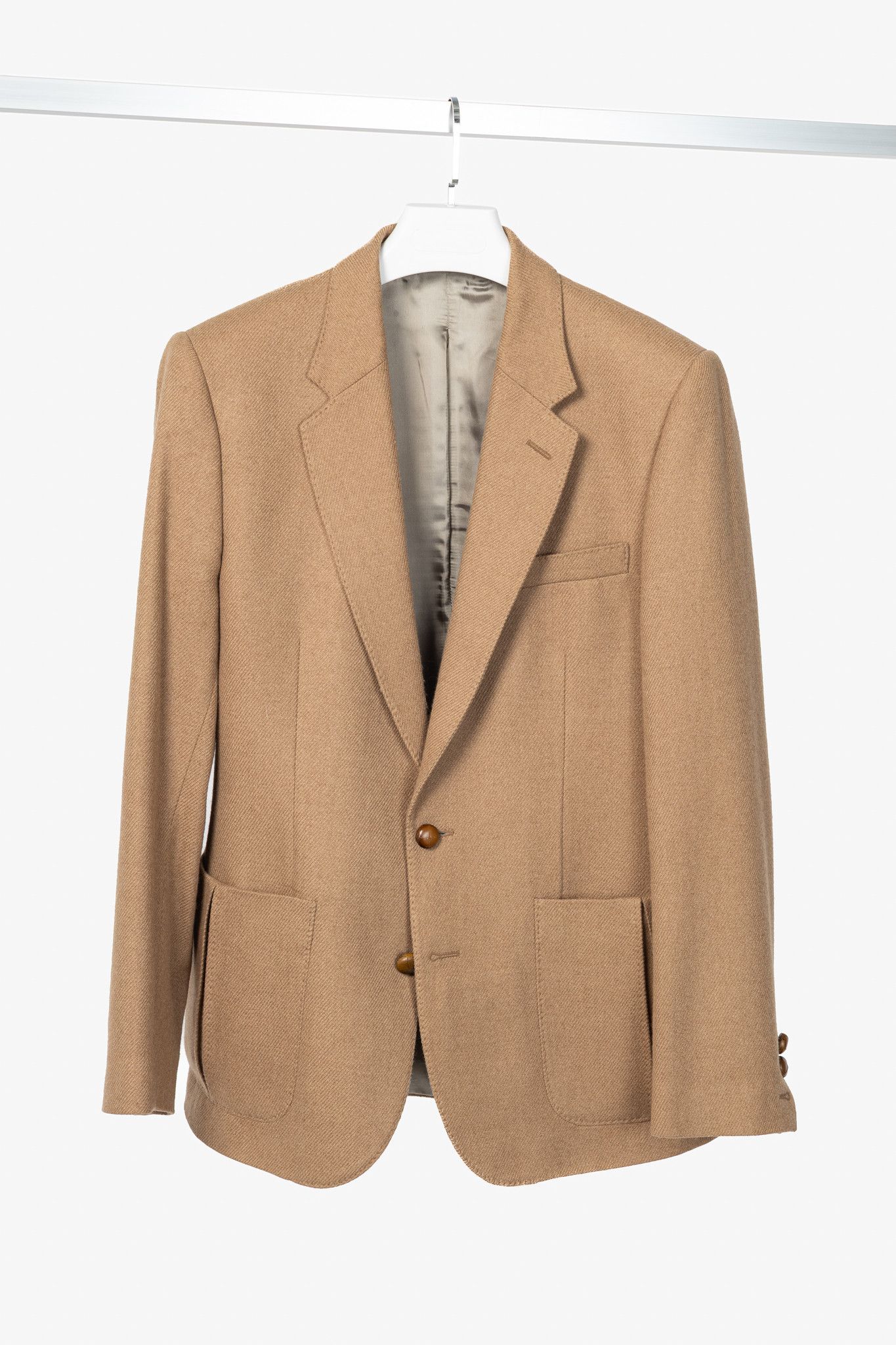 Maison Margiela Maison Margiela Tan Camel-Flannel Bespoke Blazer Size 40R - 1 Thumbnail