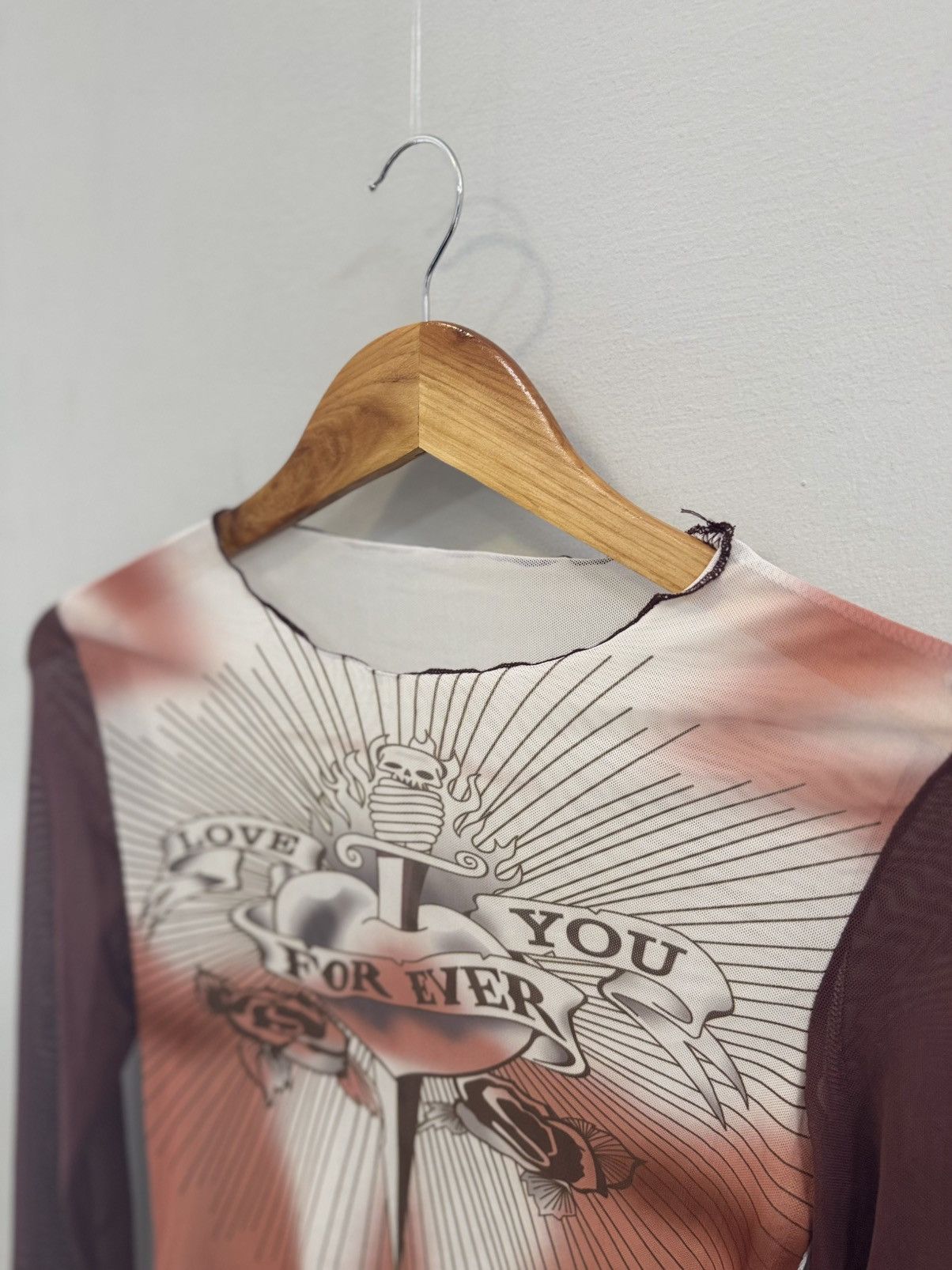 Japanese Brand Vintage Mesh Top Y2K Hype Size M / US 6-8 / IT 42-44 - 5 Thumbnail