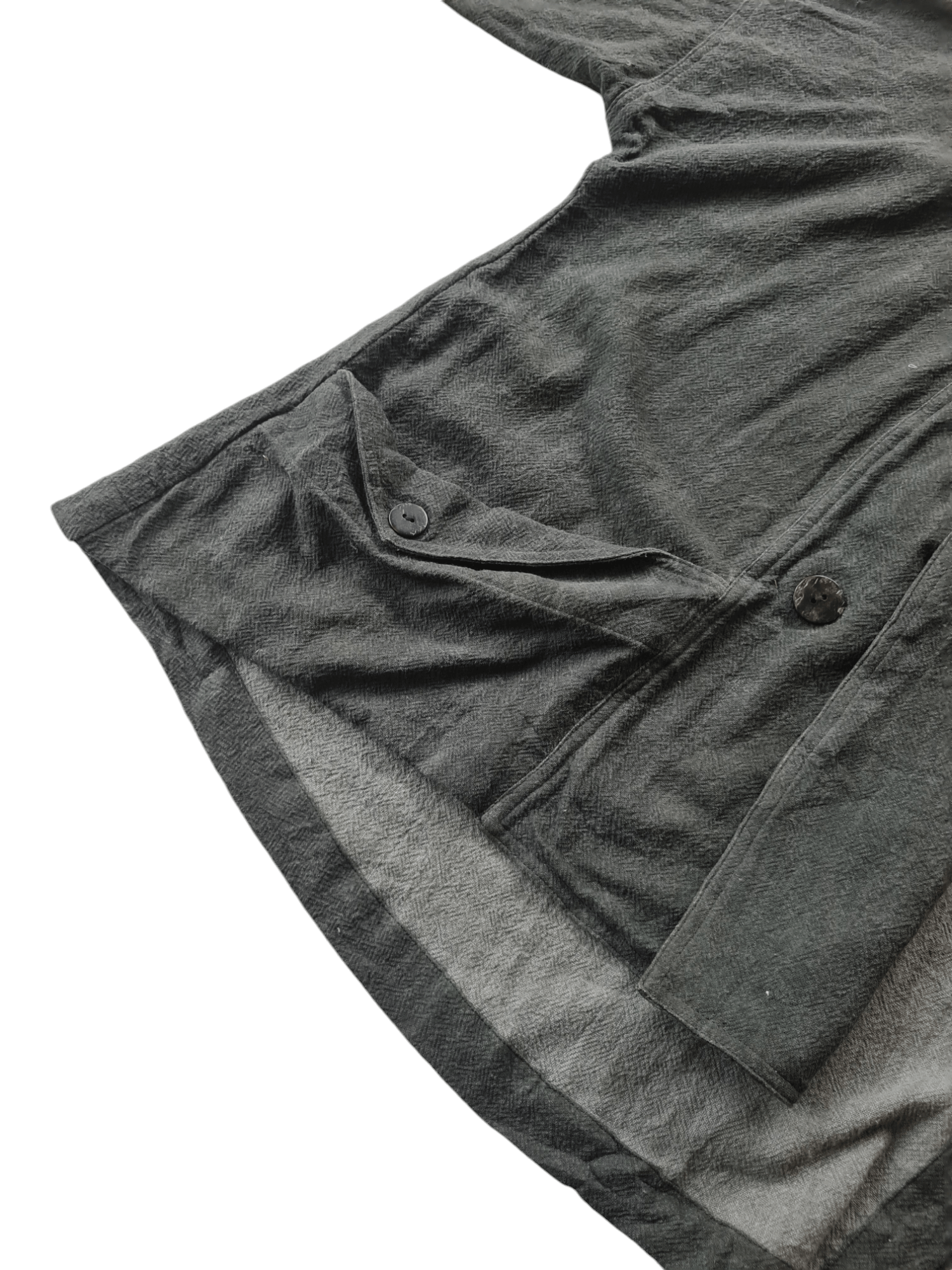 Japanese Brand Vtg Moyuru Asymmetric Jacket Japan Brand Issey Miyake Style Size US L / EU 52-54 / 3 - 6 Thumbnail