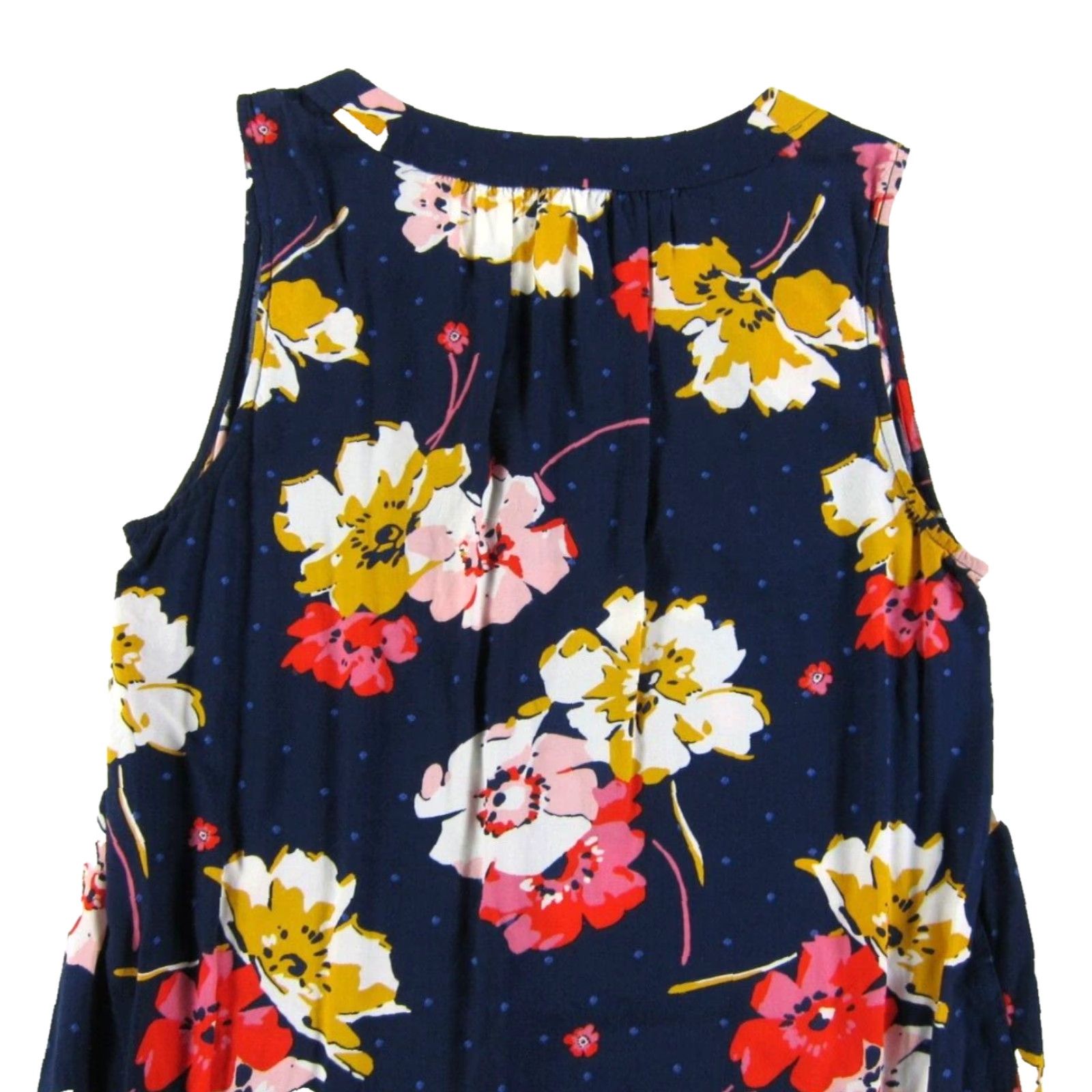Old Navy Old Navy Tunic Dress Sleeveless Floral 100% Rayon Blue Pink Yellow Red White M Size M / US 6-8 / IT 42-44 - 5 Thumbnail