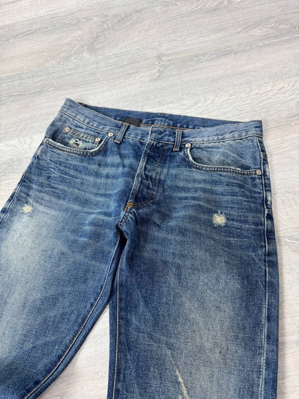 Dior Dior Hedi Slimane Distressed Denim Pants Size US 31 - 13 Thumbnail