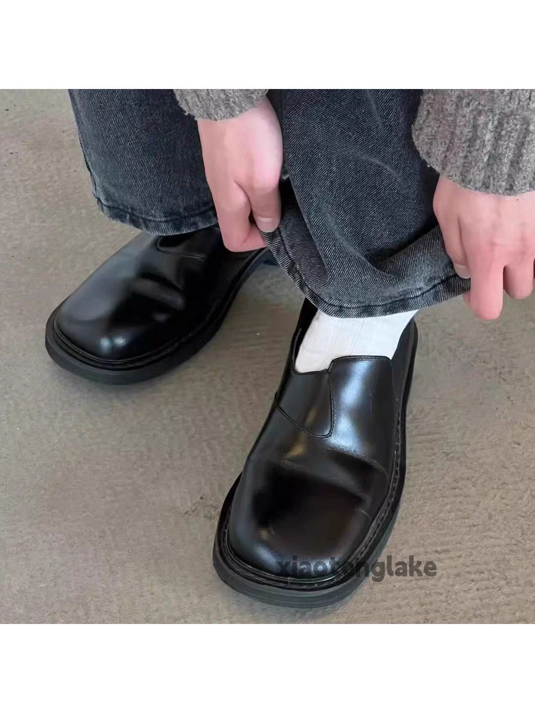 Vintage Utility retro y2k yuppie slip on loafer leather shoes Size US 12 / EU 45 - 5 Thumbnail