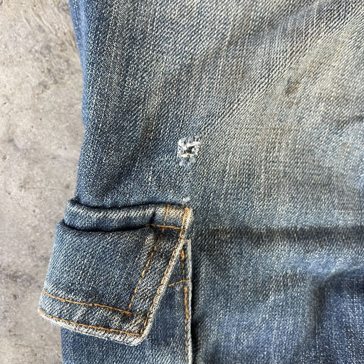 Designer × Marc Jacobs 🔥Marc Jacobs 8 Pocket Stoned Wash Flare Women Distress Jeans Size 31" - 9 Thumbnail