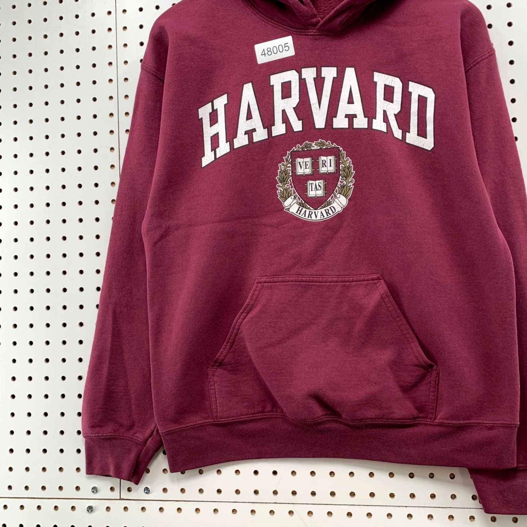 Gildan Harvard University Hoodie Sweatshirt Mens M Burgundy Fleece Hooded Pullover Size US M / EU 48-50 / 2 - 5 Thumbnail