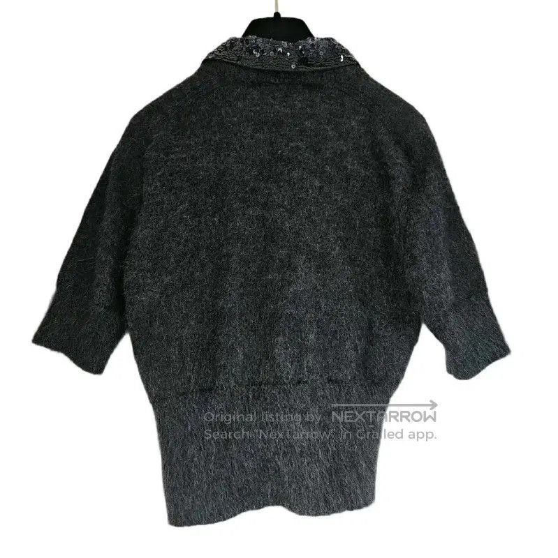 Louis Vuitton Louis Vuitton Gray Wool Knit Short Sleeve Sweater . Size S / US 4 / IT 40 - 2 Thumbnail