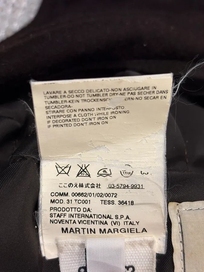 Maison Margiela FW2007 Maison Margiela Brown Wool Cap Hat Size ONE SIZE - 9 Thumbnail