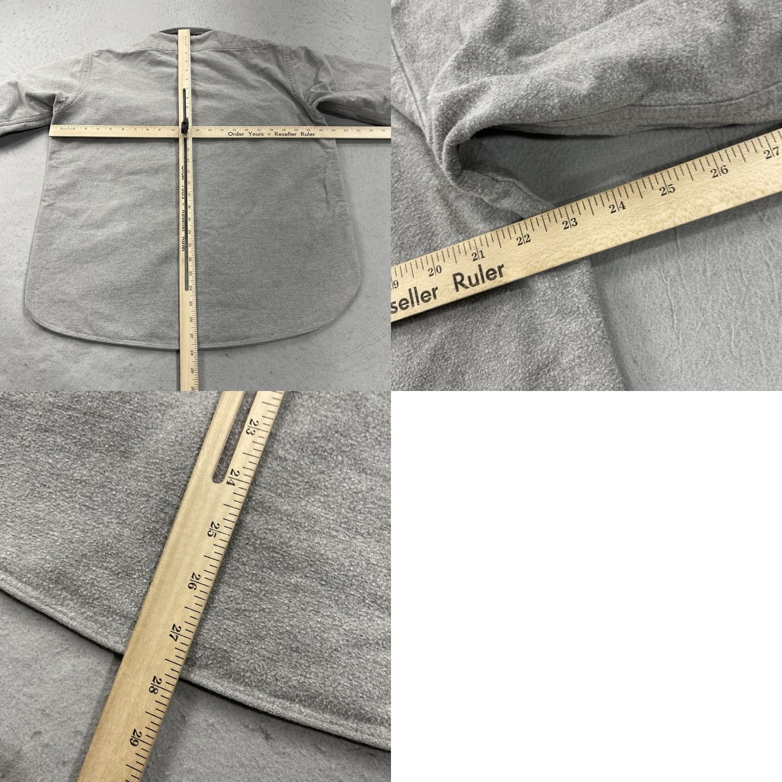 Vintage VINTAGE L.L. Bean Shirt Mens 15 1/2 Gray Chamois Heavy Flannel Button Made USA 90s Size US L / EU 52-54 / 3 - 8 Thumbnail
