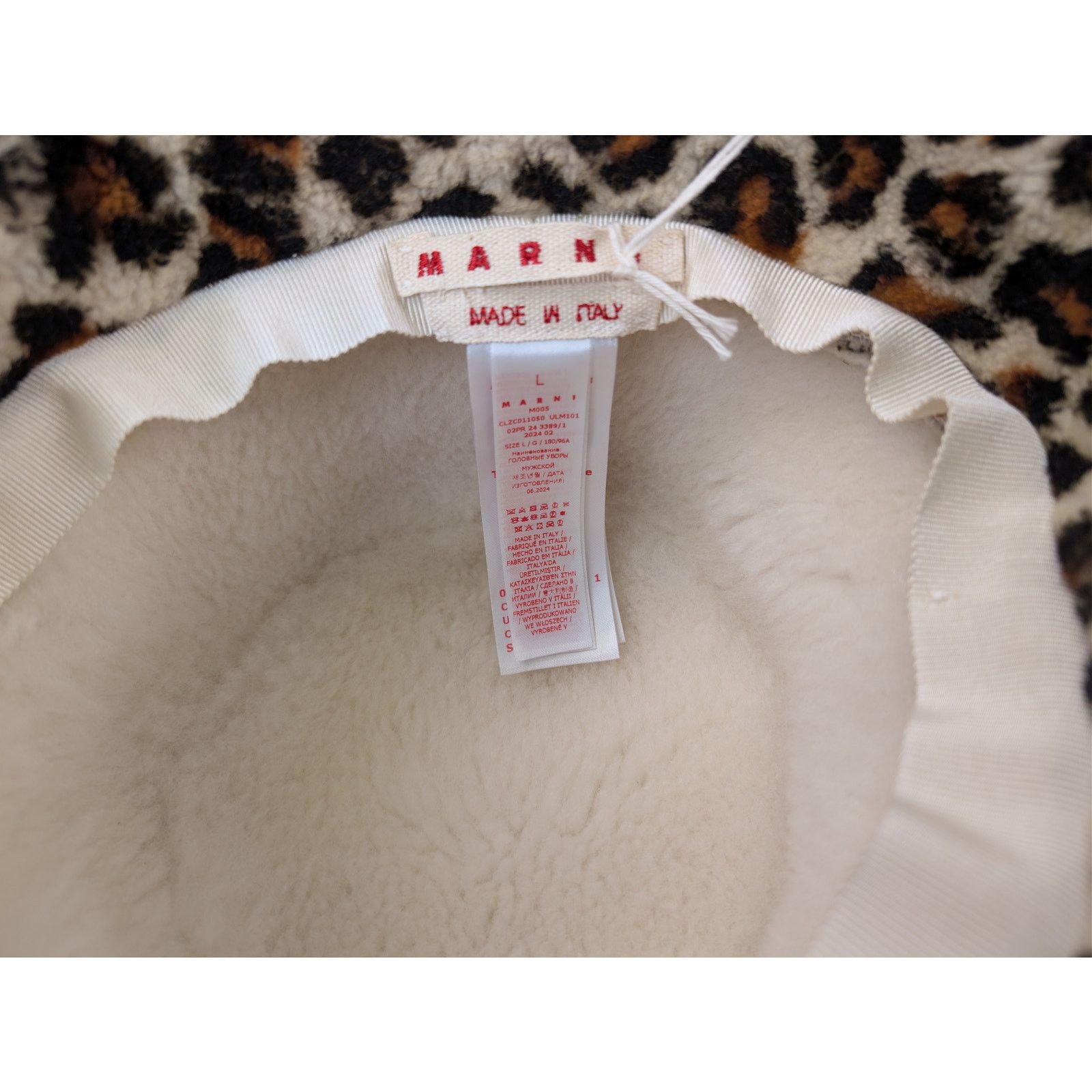 Marni o1rshd1 Size: L / Shearling Leopard Print Bucket Cap / Hat Size ONE SIZE - 11 Thumbnail
