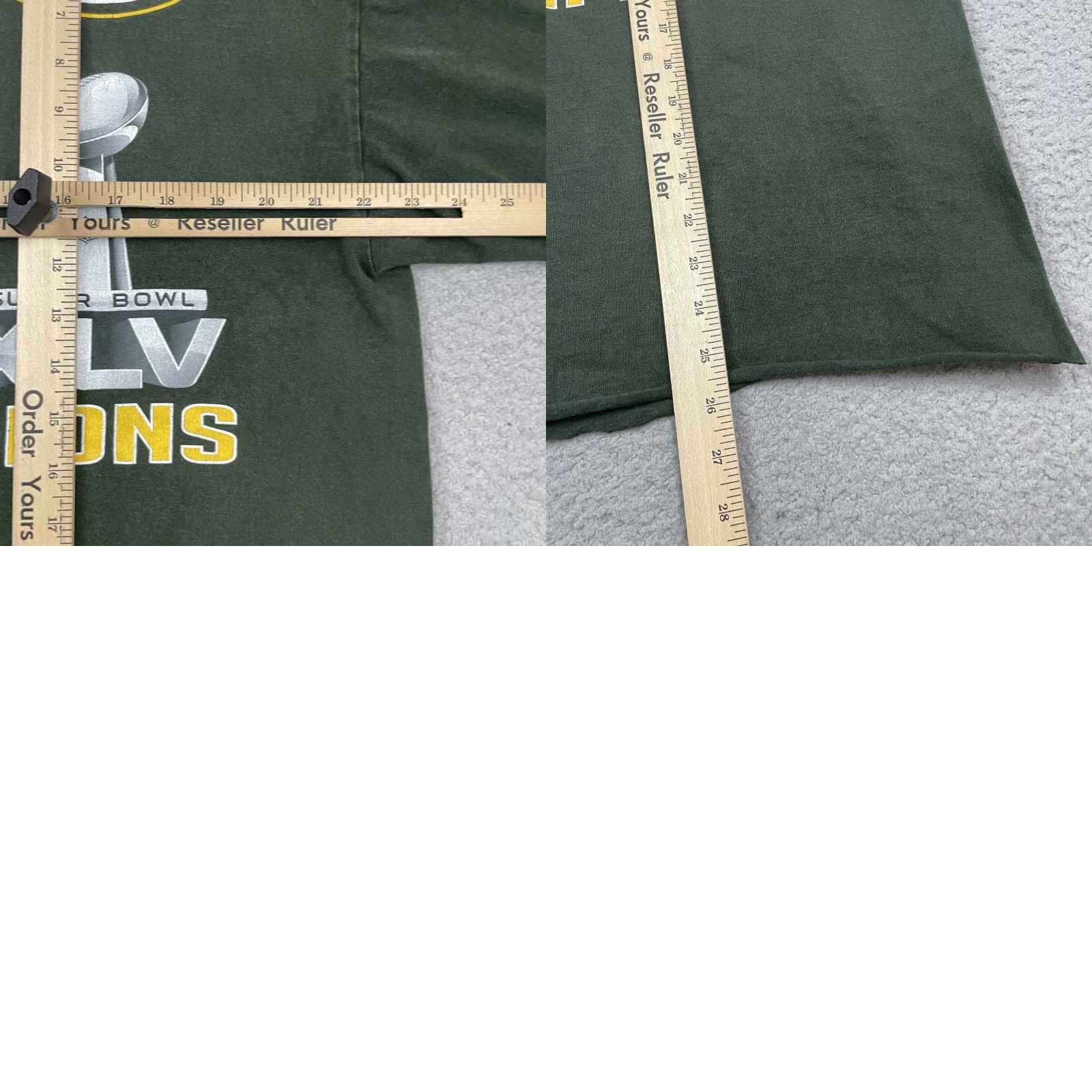 NFL Green Bay Packers T Shirt Adult Medium Green NFL Champions XLV Super Bowl Rare M Size US M / EU 48-50 / 2 - 9 Thumbnail