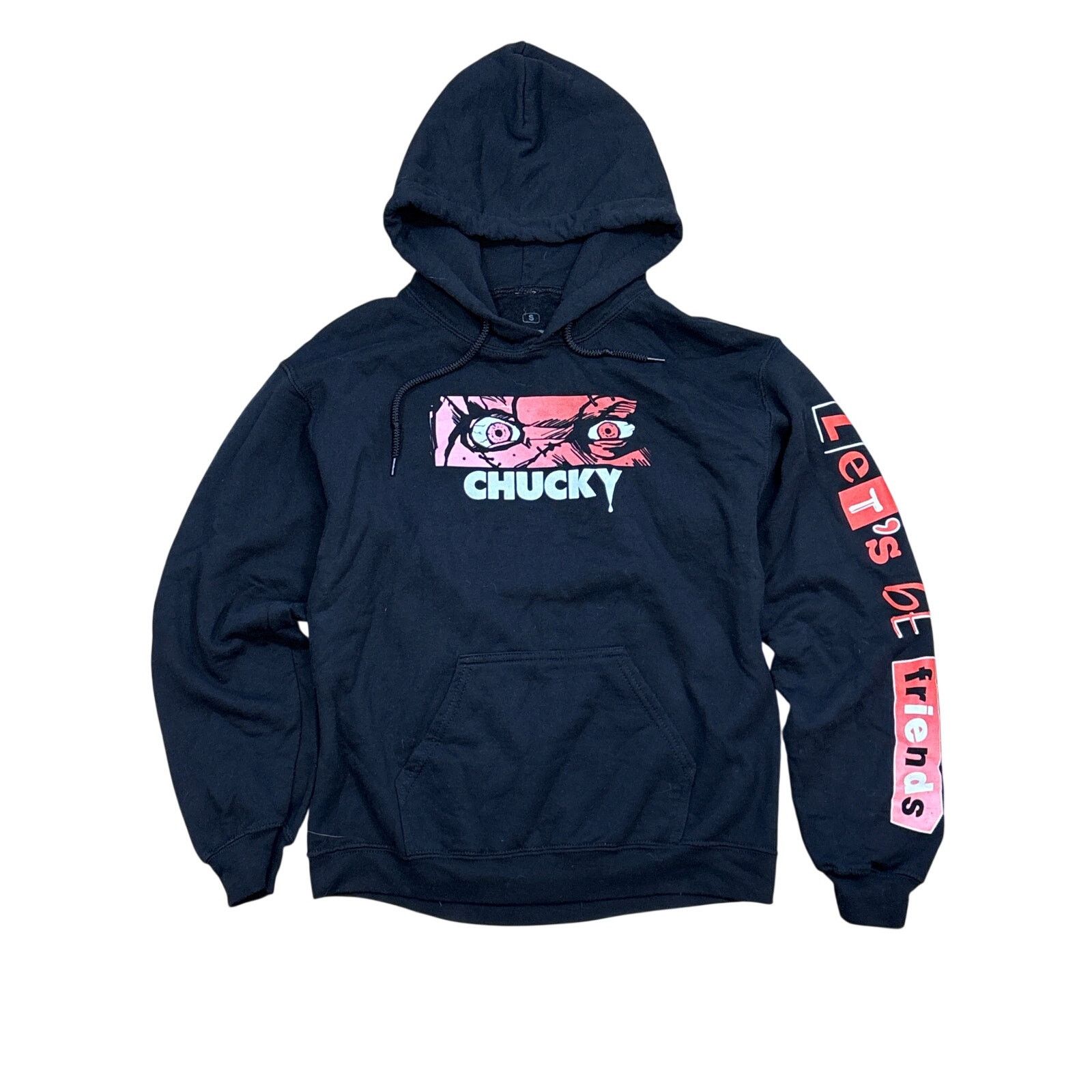 Universal Studios Chucky Let’s be friends two side horror film hoodie Small Size S / US 4 / IT 40 - 1 Thumbnail