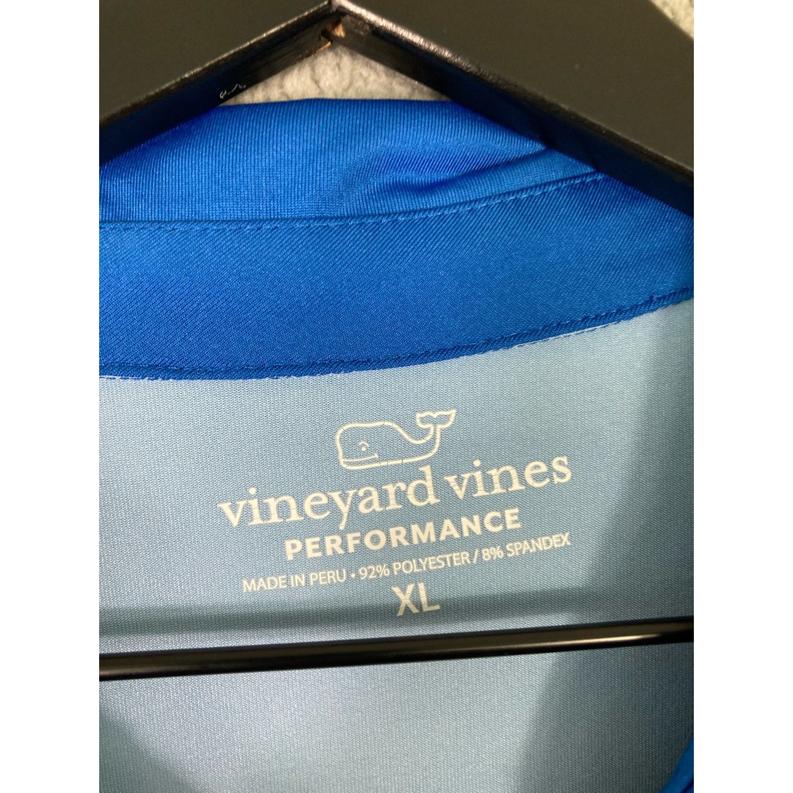 Vineyard Vines Vineyard Vines Men's XL Blue Spandex Golf Shirt Performance Size US XL / EU 56 / 4 - 4 Thumbnail