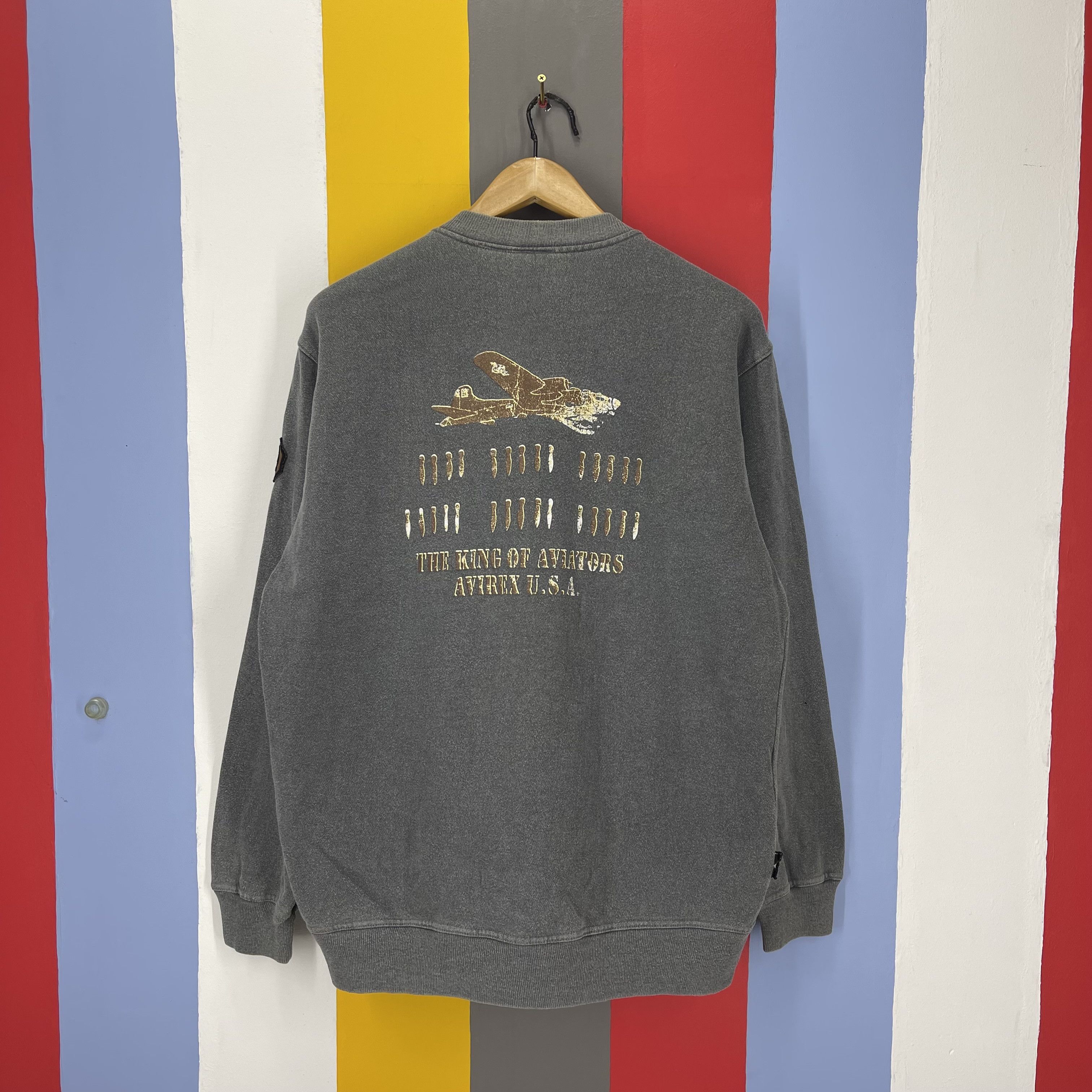 Avirex The Kings Of Aviator AVIREX USA Zip Ups Sweatshirt #1710/06 Size US L / EU 52-54 / 3 - 1 Thumbnail