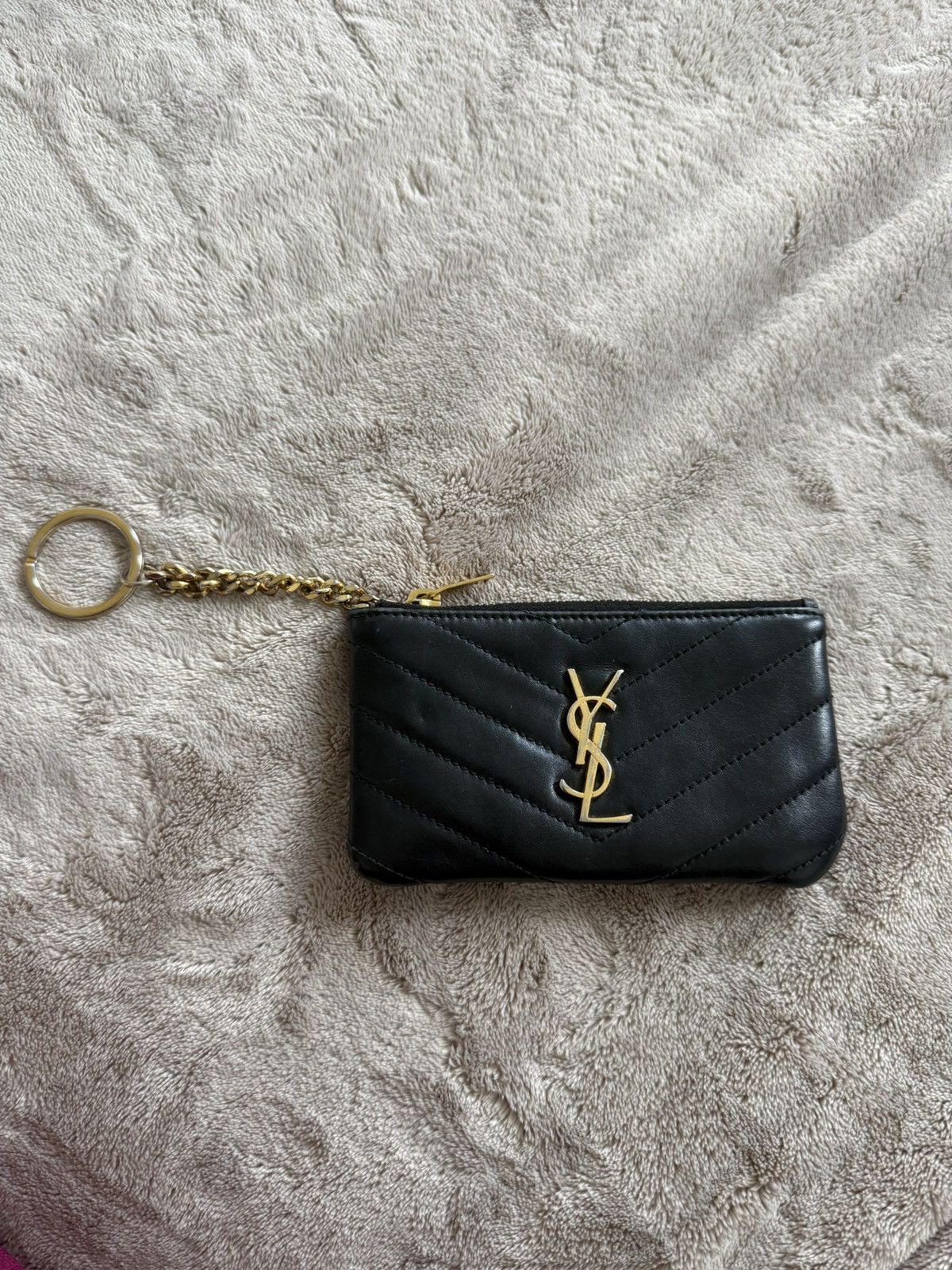 Yves Saint Laurent YSL CASSANDRE MATELASSÉ KEY POUCH IN SMOOTH LEATHER Size ONE SIZE - 1 Thumbnail