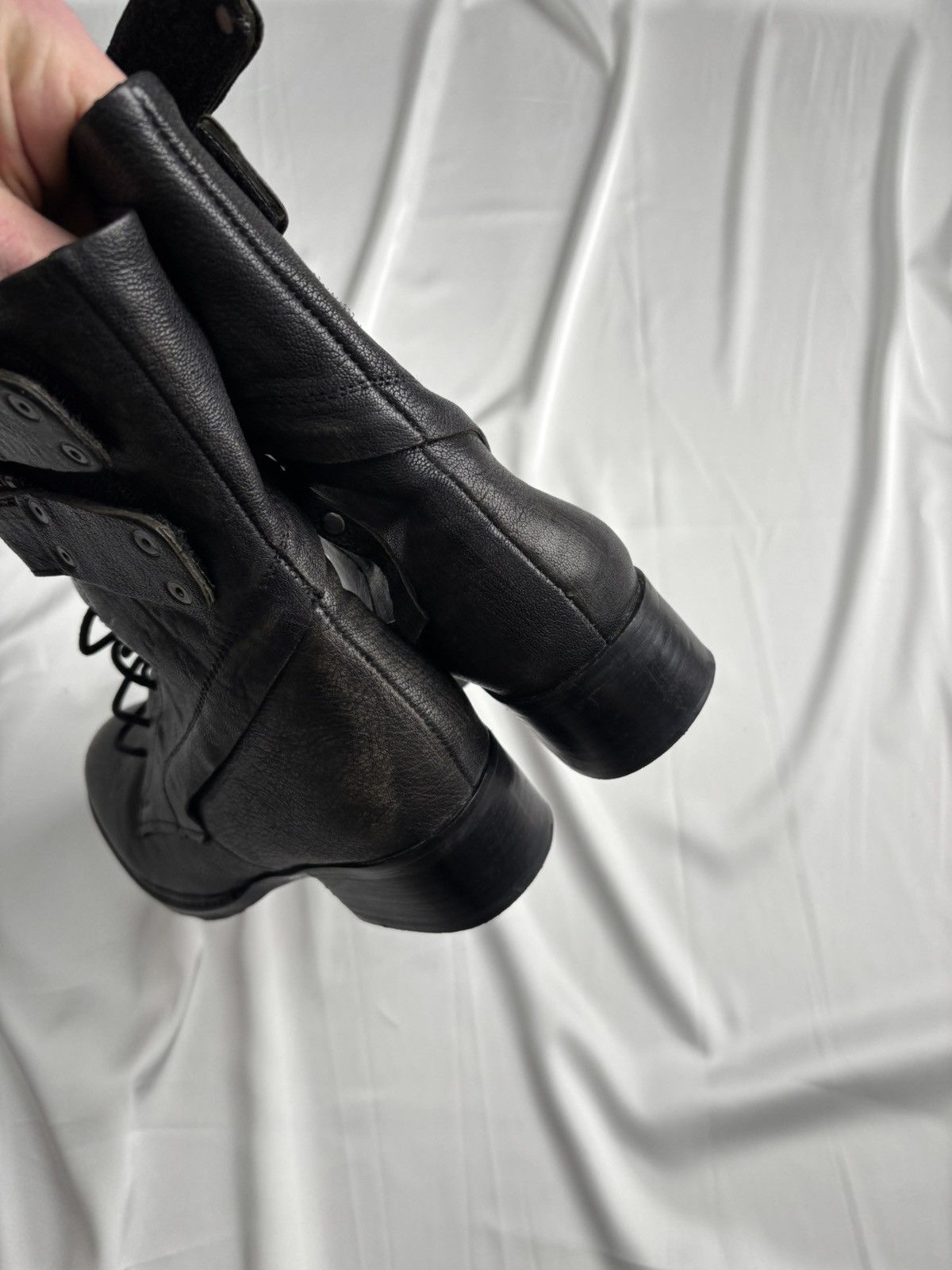 Other Leather belted asymmetrical zip boots Size US 8 / IT 38 - 12 Thumbnail