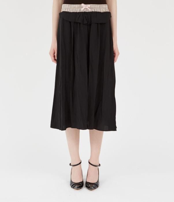 Maison Margiela o1bcso1str0526 Anonymity-of-the-lining Midi Skirt in Black Size 27" / US 4 / IT 40 - 1 Thumbnail