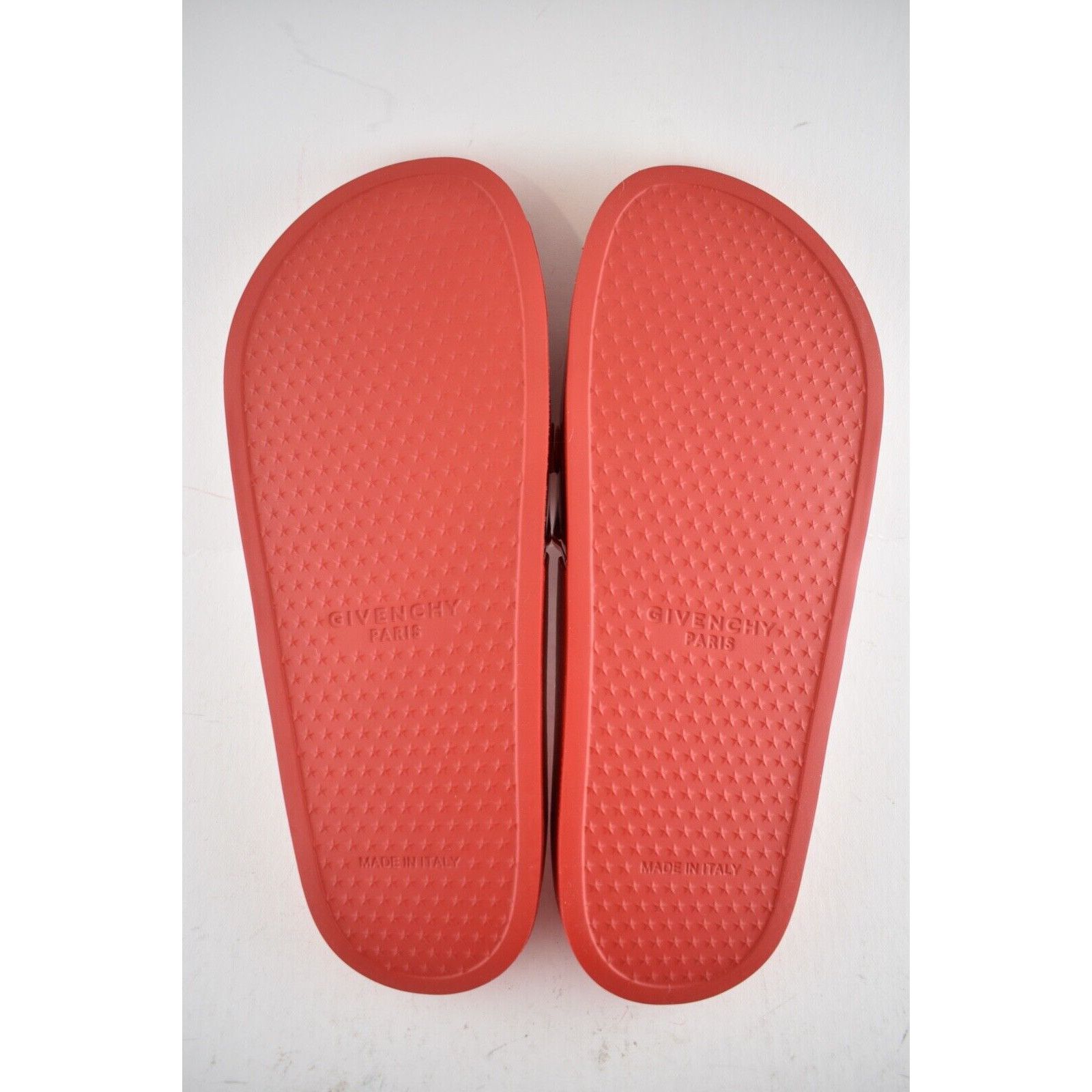 Givenchy Givenchy Paris Red Rubber Logo Embossed Slide On Pool Size US 10 / IT 40 - 12 Thumbnail